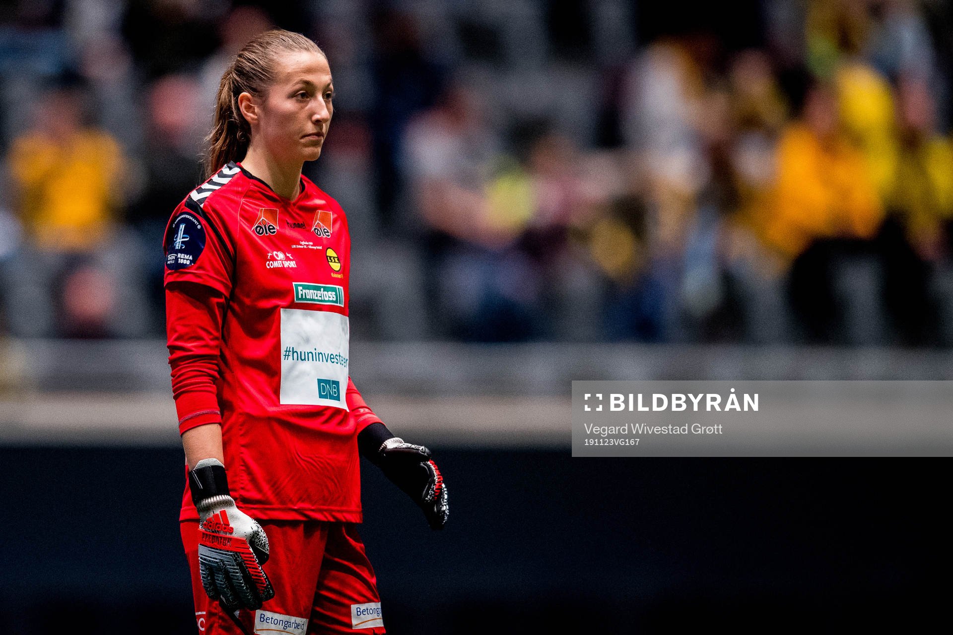 Goalkeeper Cecilie Fiskerstrand of LSK Kvinner