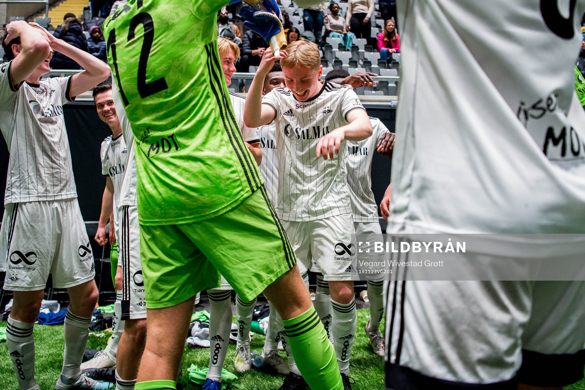 Daniel Flaathe-Simonsen of Rosenborg celebrates