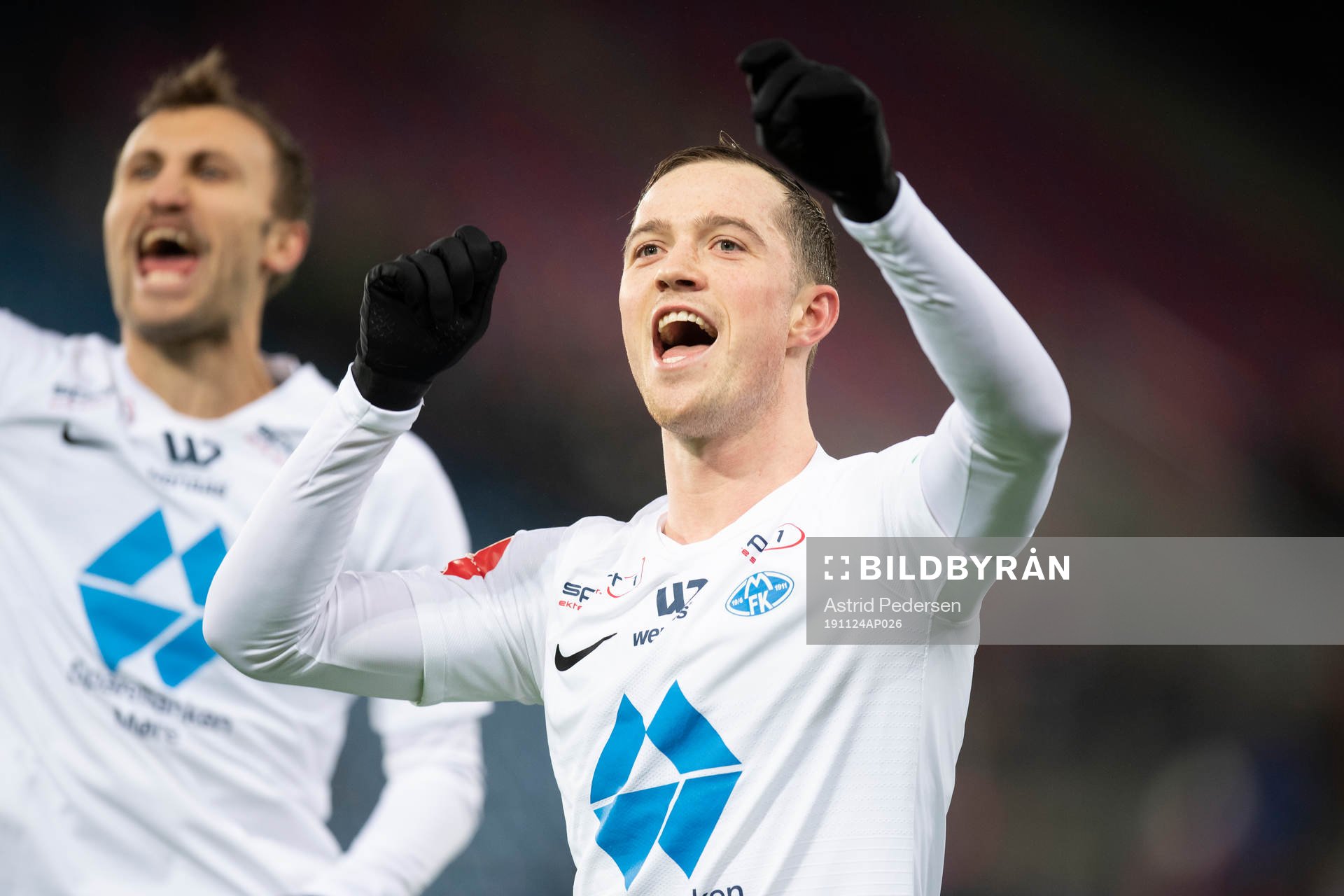 Kristoffer Haraldseid of Molde celebrates