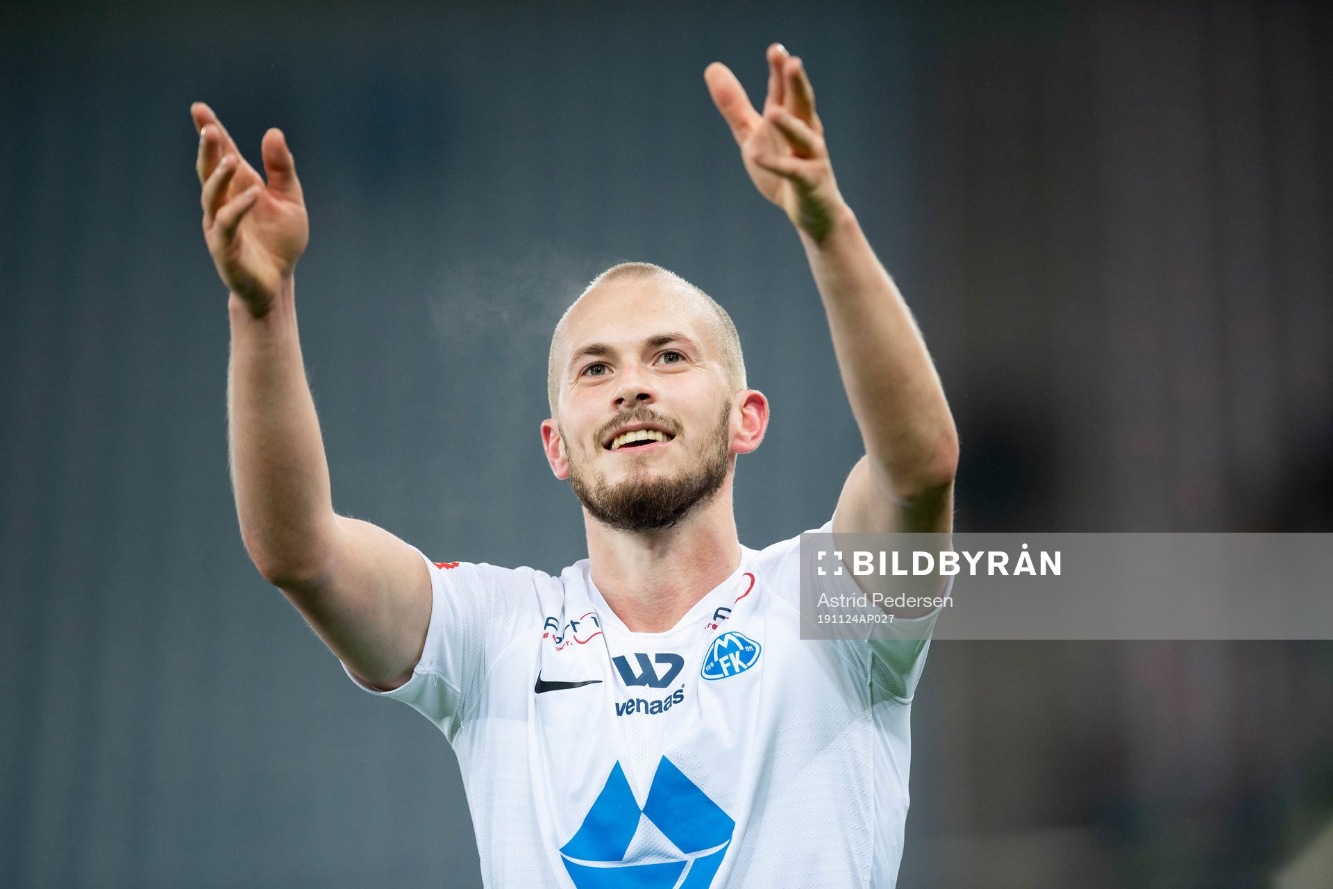 Eirik Hestad of Molde celebrates