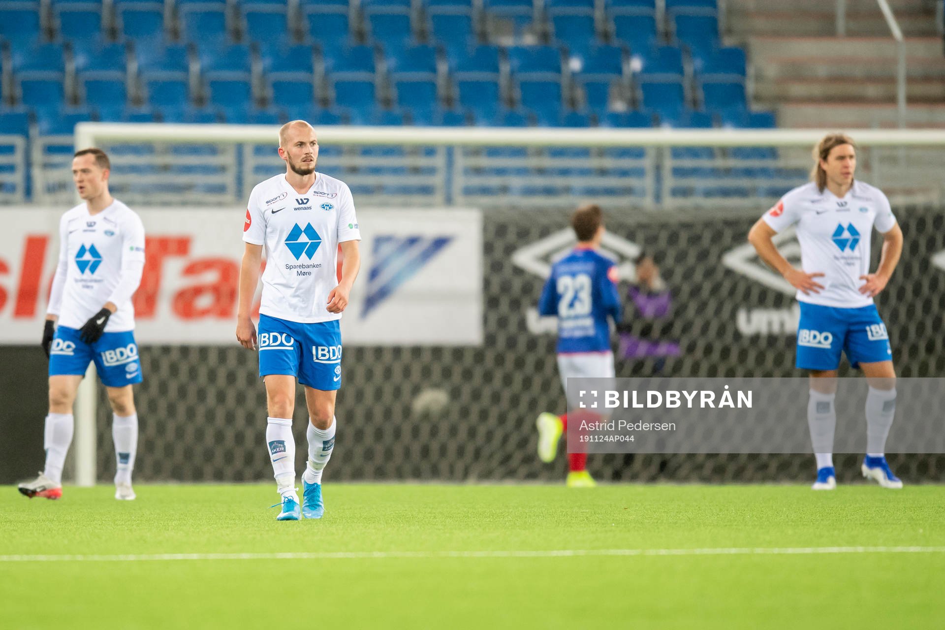 Eirik Hestad of Molde looks dejected