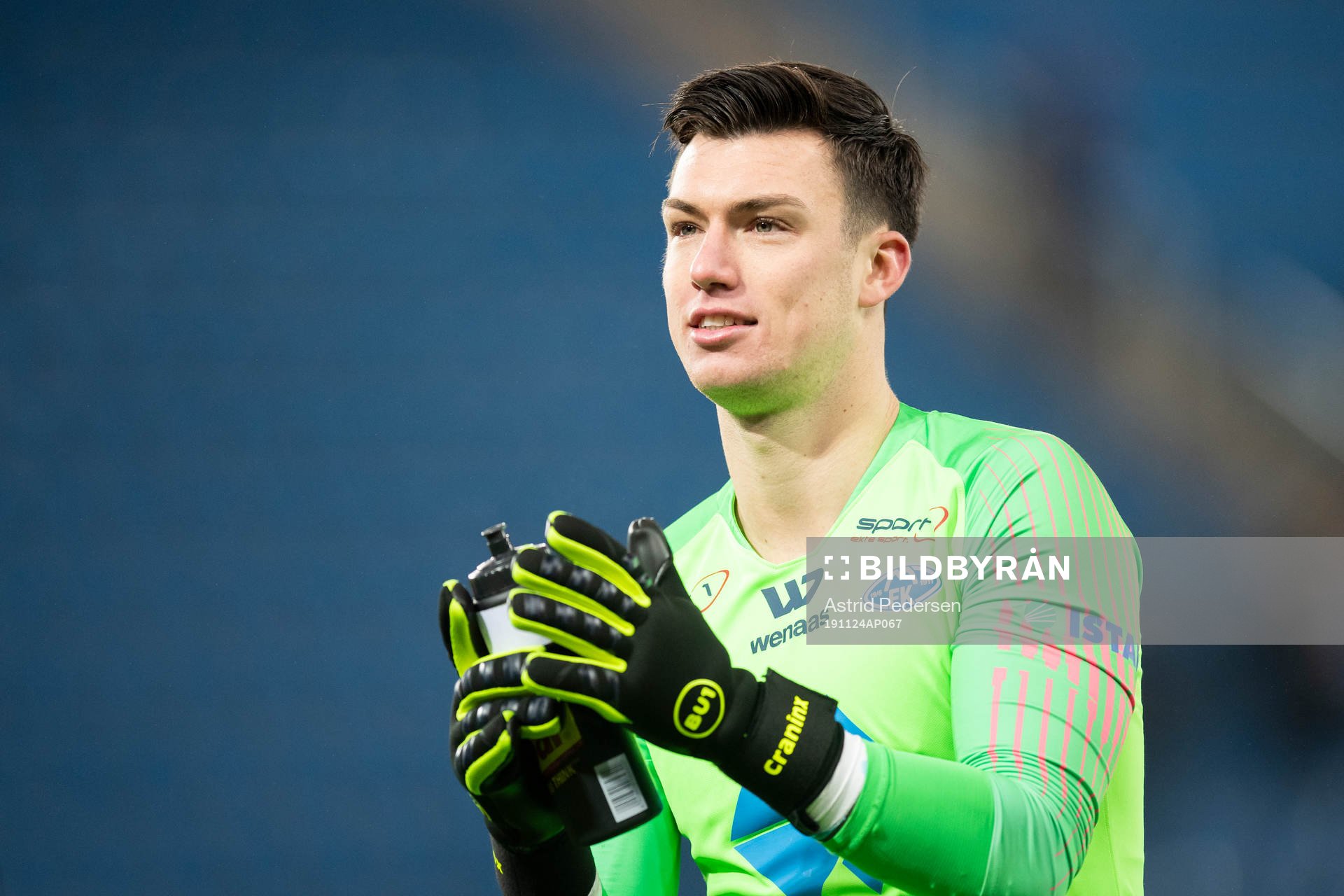 Goalkeeper Alexandro Marco Craninx of Molde celebrates