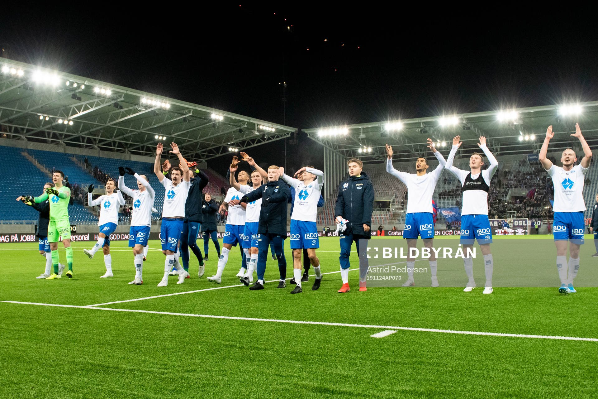 Players of Molde celebrate