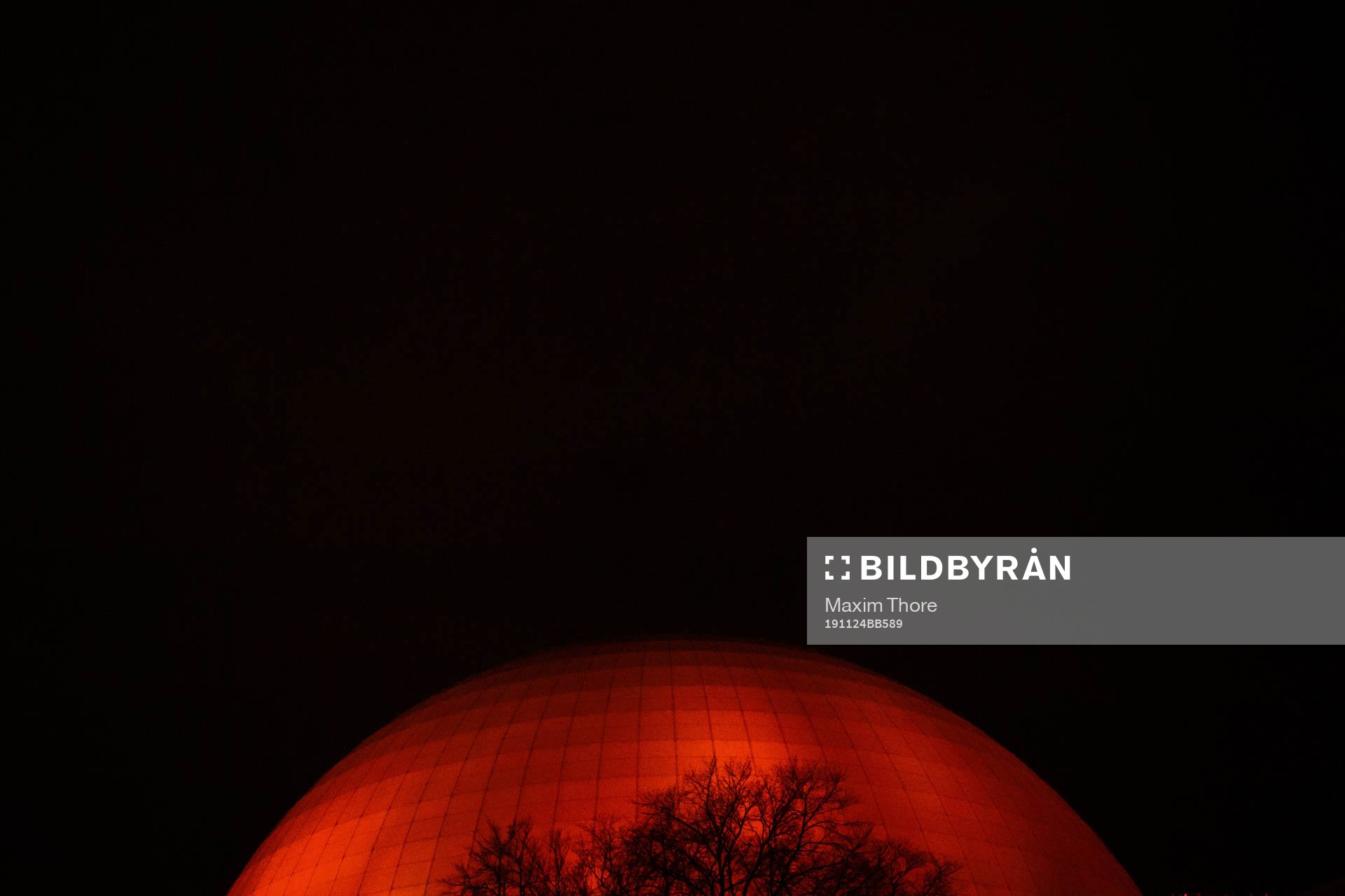 Exteriör av Globen