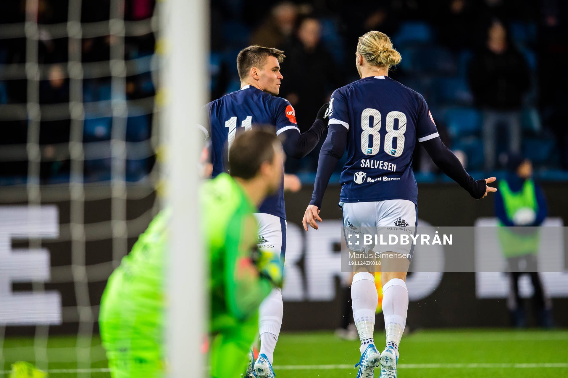 Kristoffer Tokstad of Strømsgodset celebrates