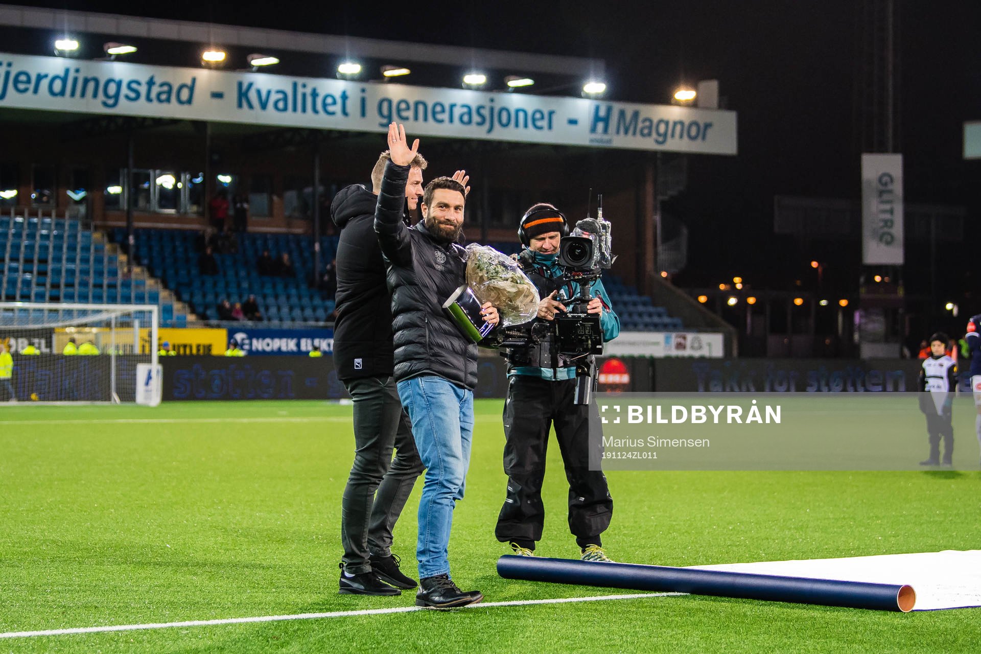 Mounir Hamoud of Strømsgodset ahead of the Eliteserien match between Strømsgodset and brann on November 24, 2019 in Drammen.
