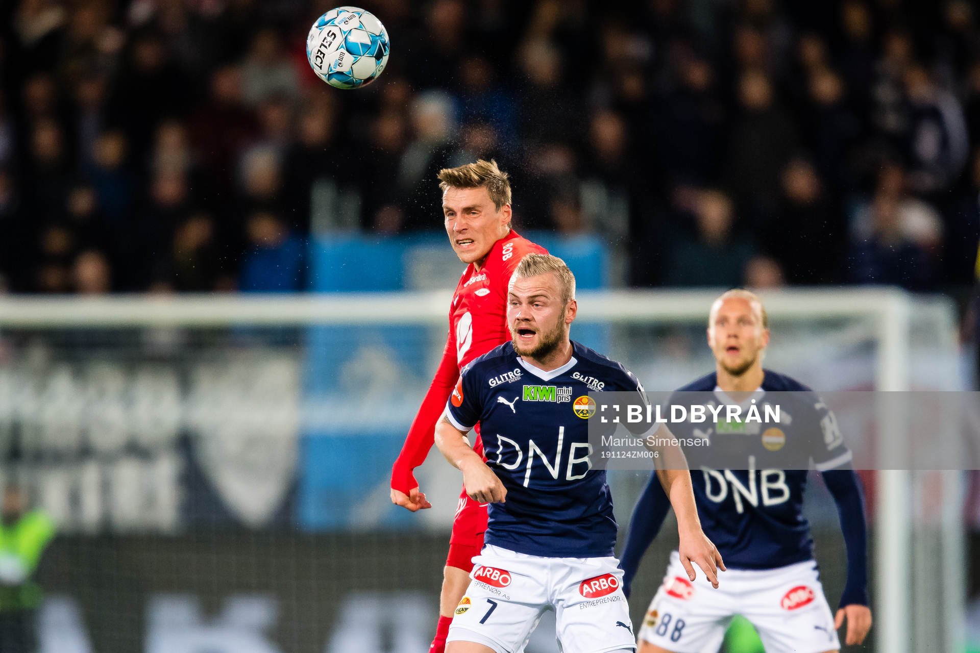 Ruben Yttergård Jenssen of Brann and Herman Sørby Stengel