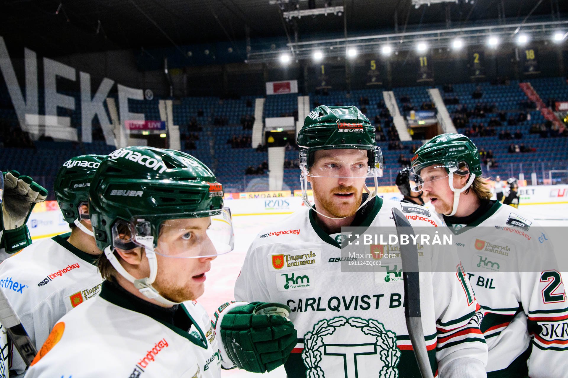 Tingsryds Joseph Jonsson jublar med lagkamrater