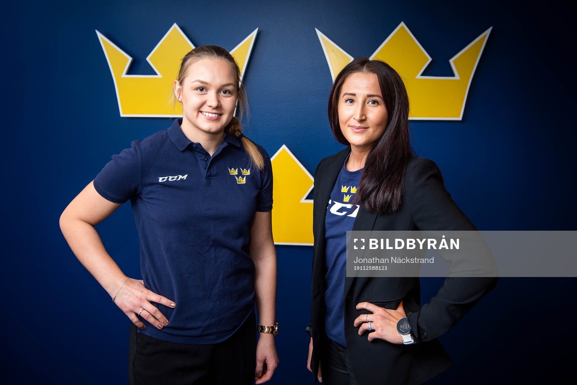 Damkronornas Fanny Rask och Josefin Bouveng