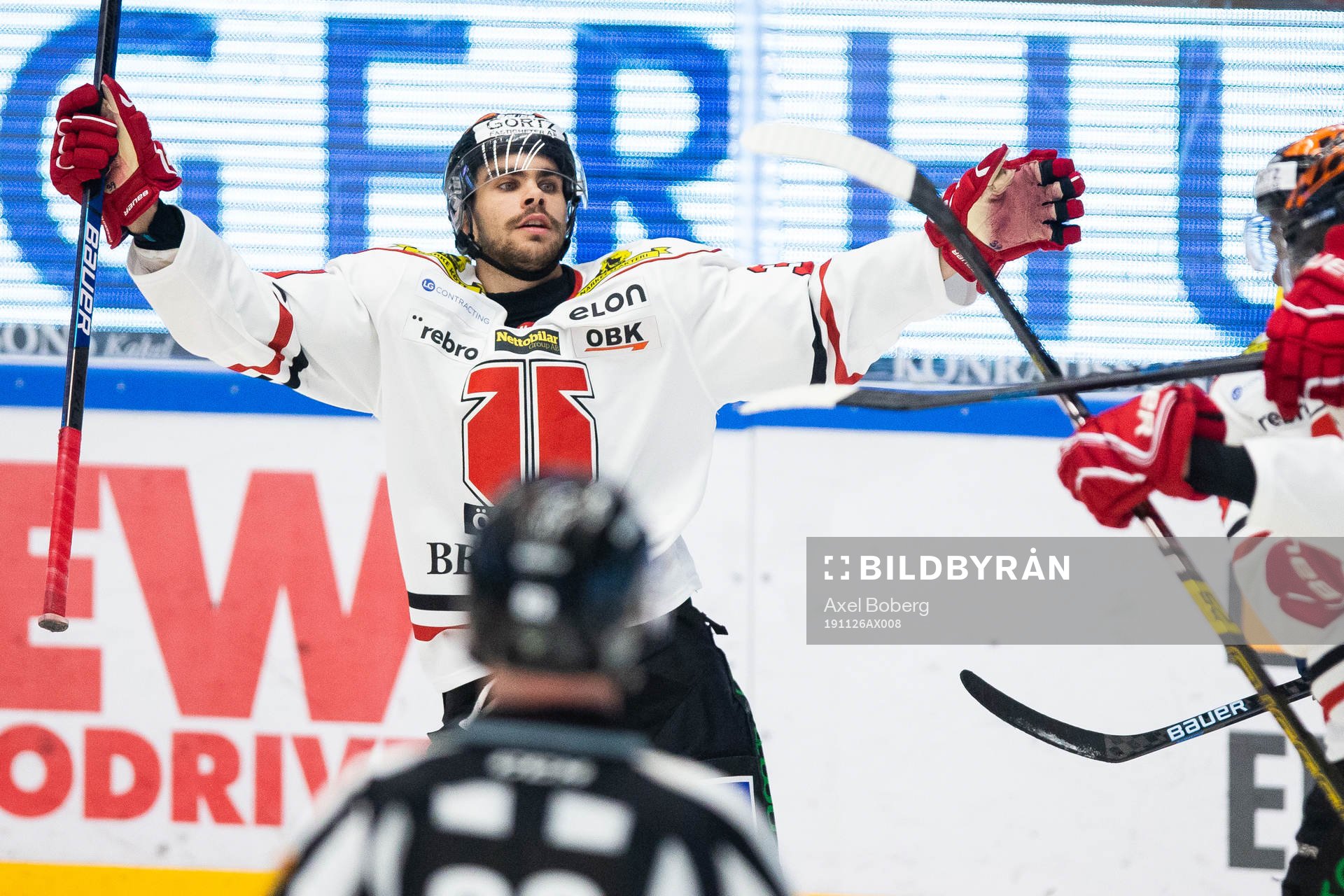 Örebros Jordan Boucher jublar