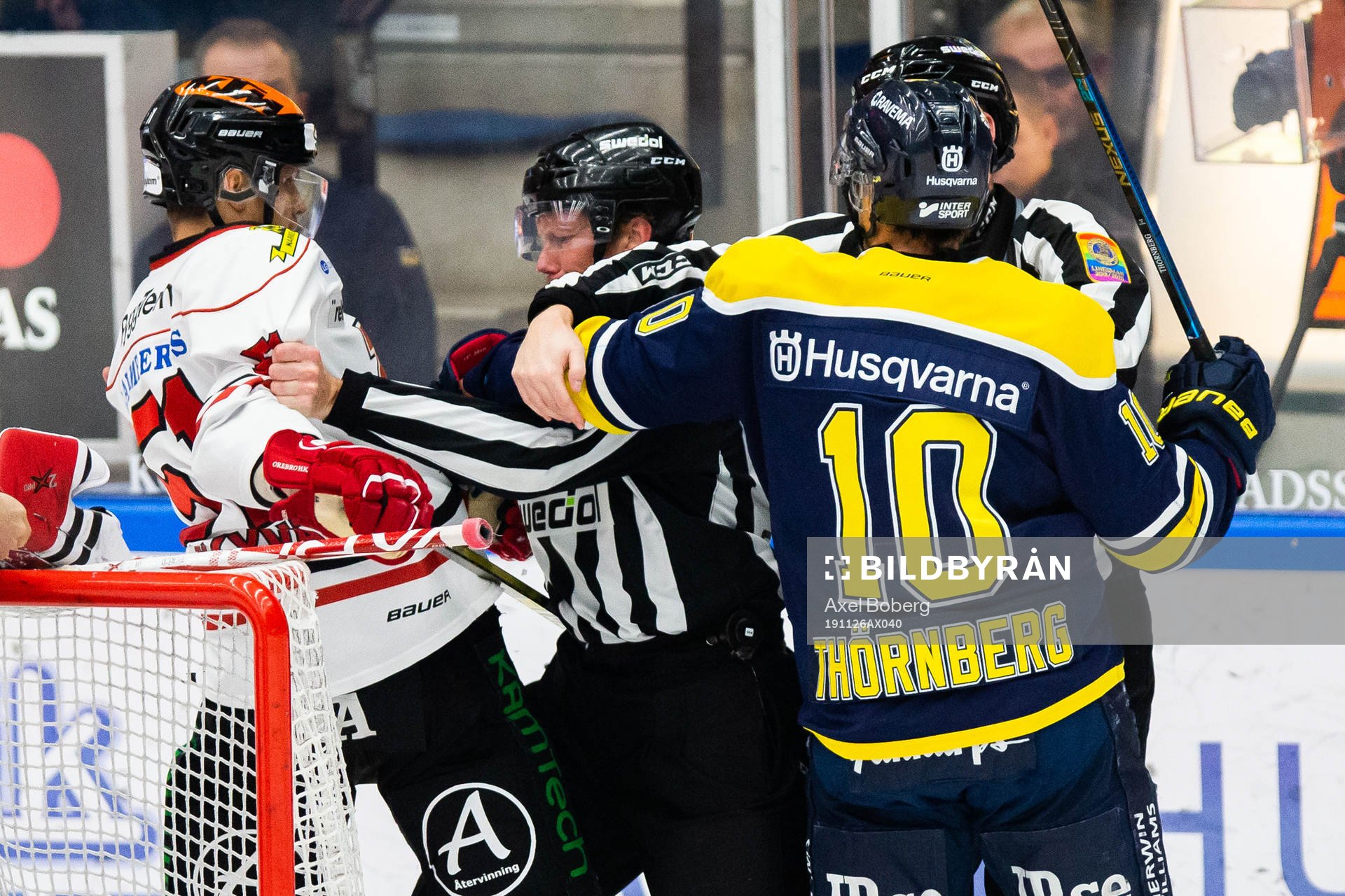 Örebros Kristian Näkyvä, Linjedomare Henrik Pihlblad och