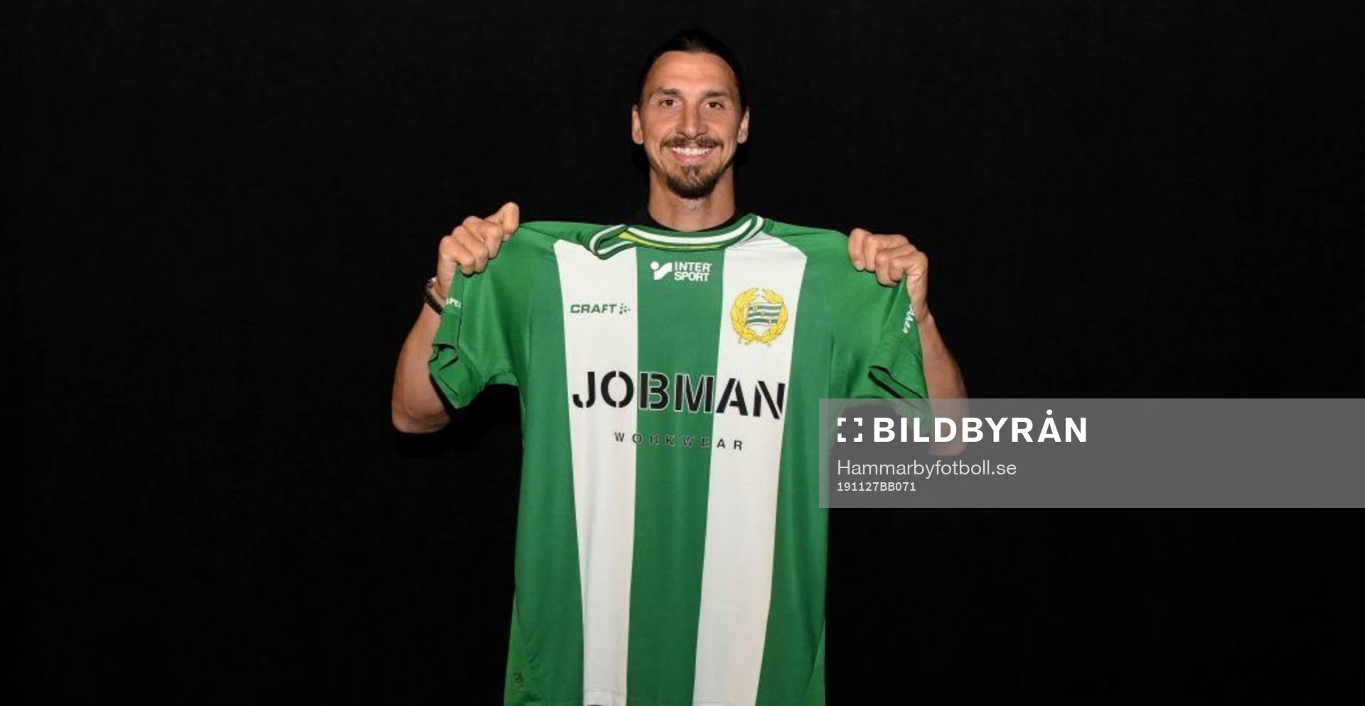 På denna handoutbild från Hammarby Fotboll ses Zlatan