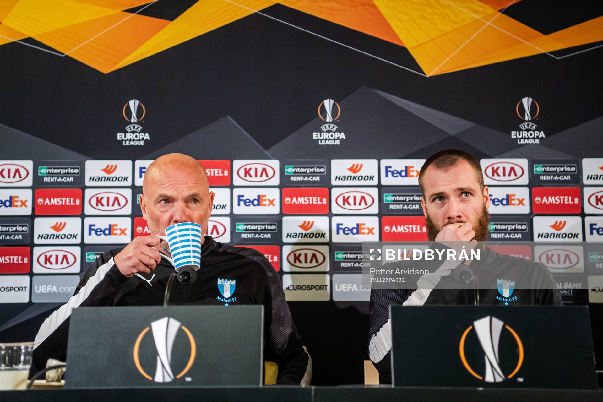 Uwe Rösler, head coach and Jo Inge Berget
