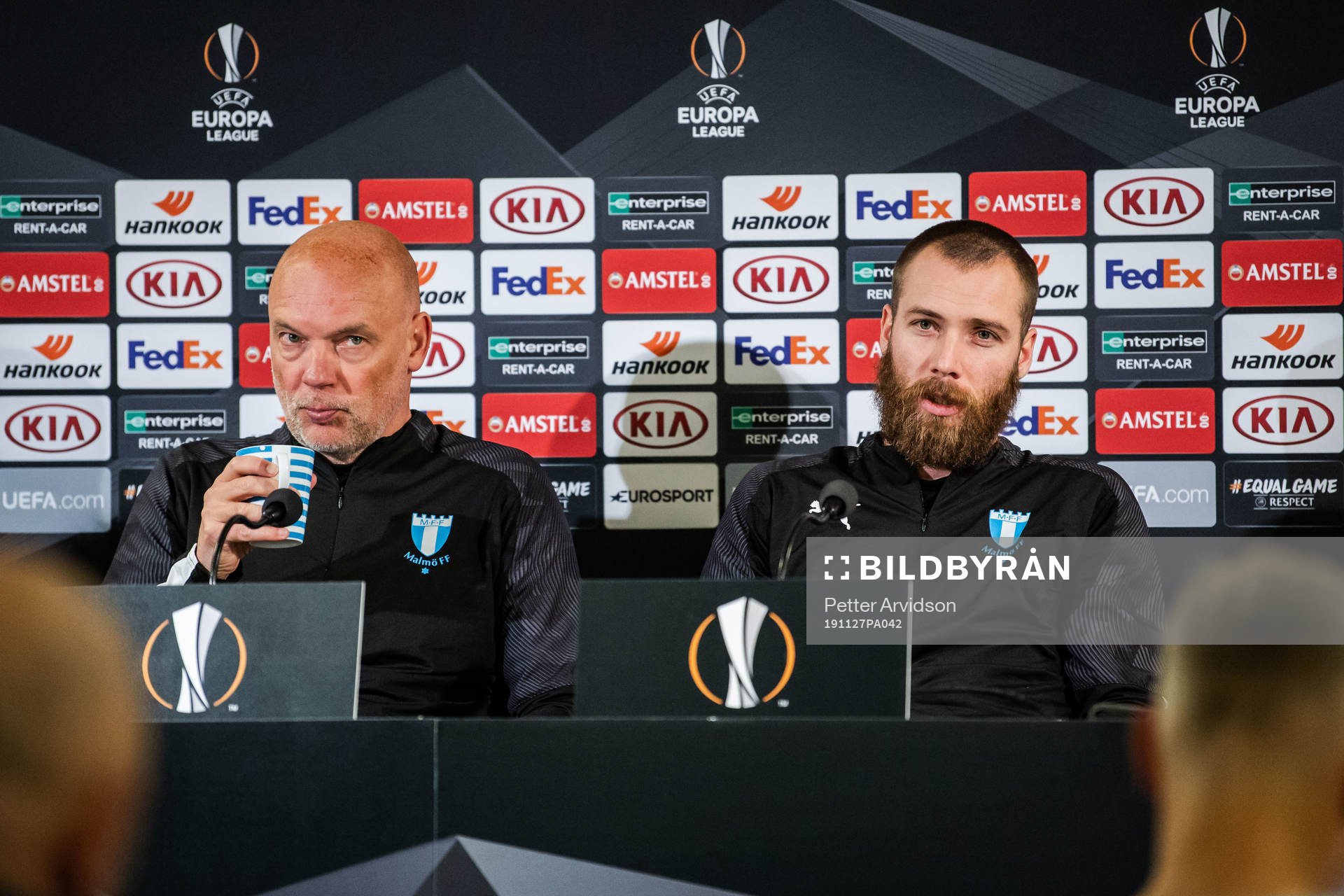 Uwe Rösler, head coach and Jo Inge Berget