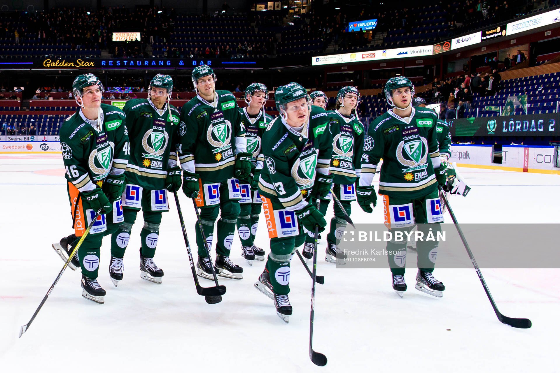 Färjestads Michael Latta jublar