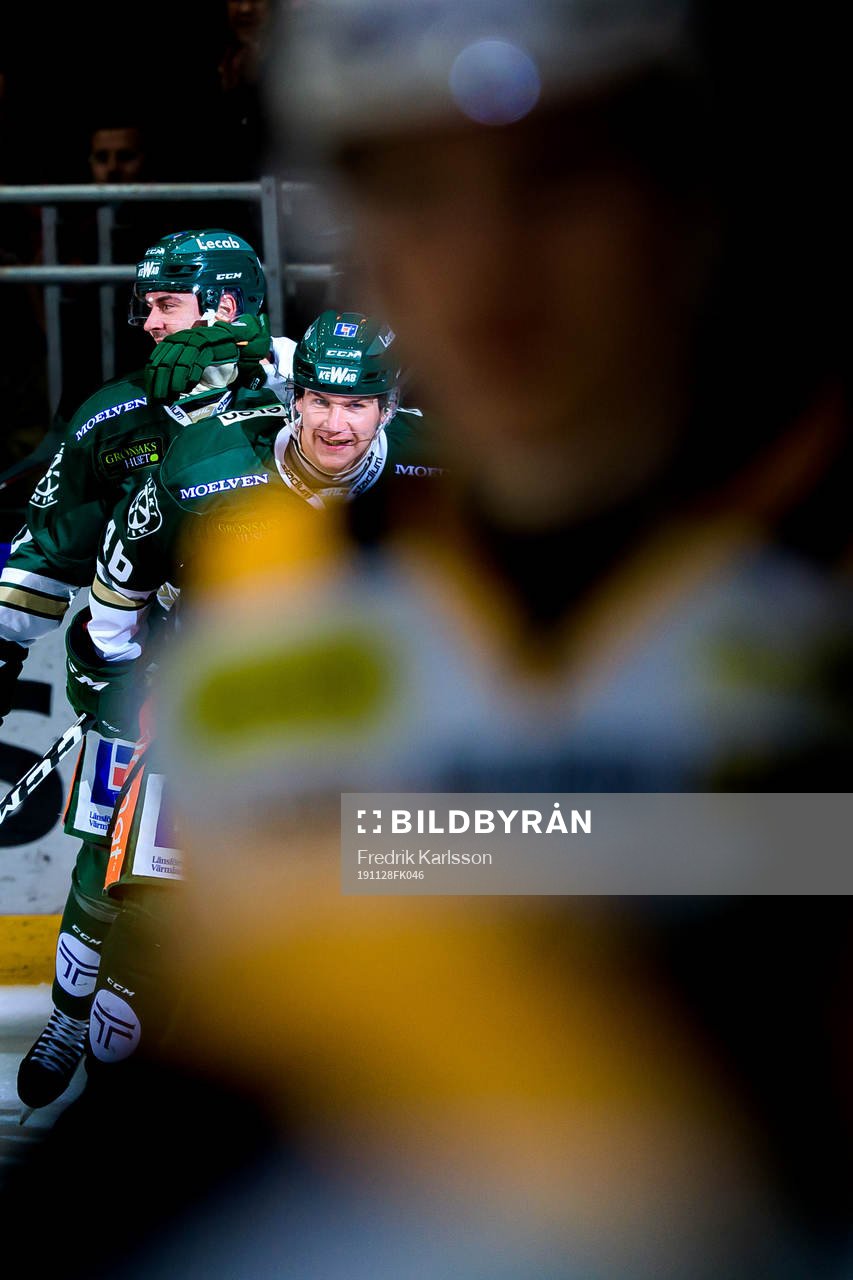 Färjestads Michael Latta jublar