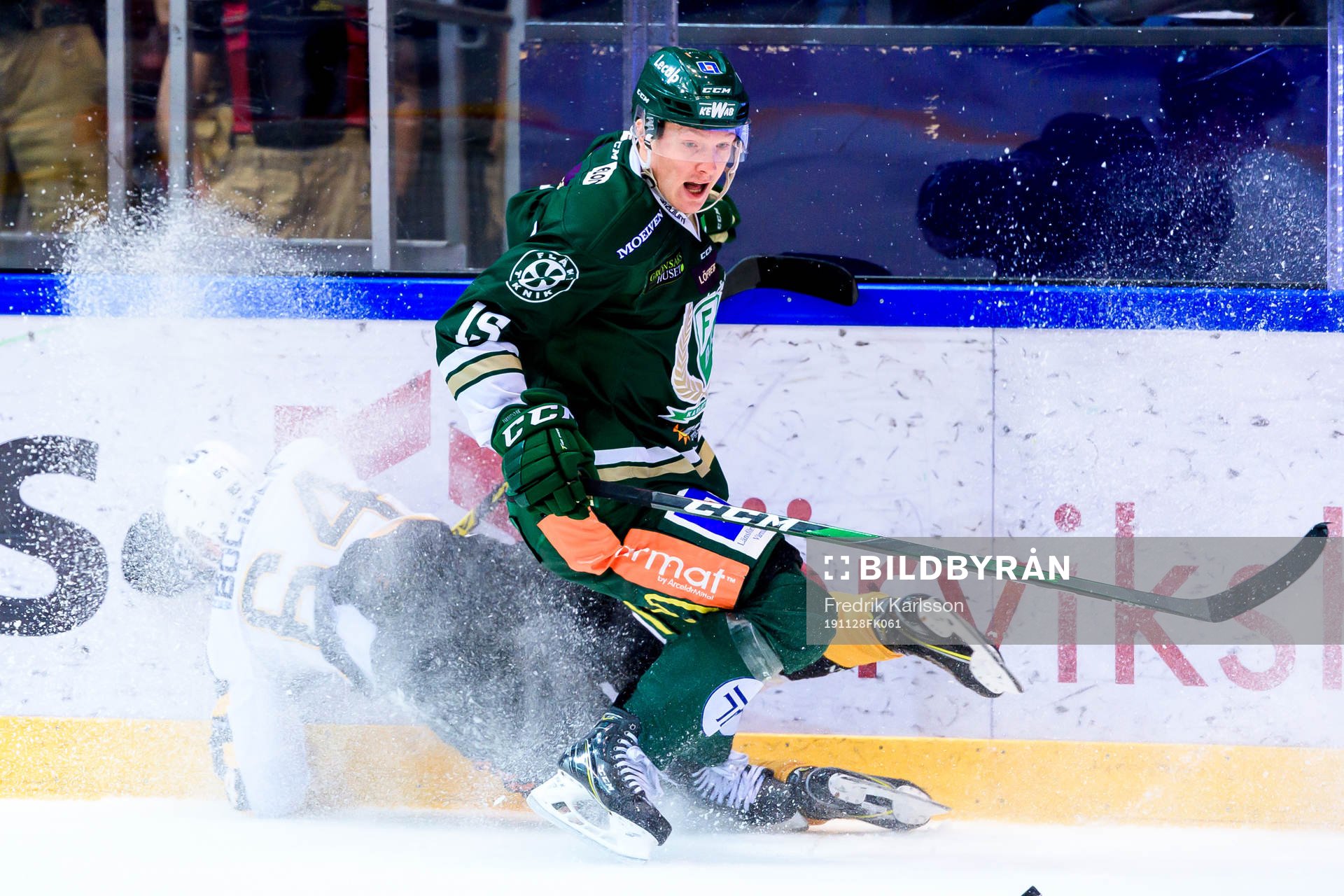 Skellefteås Jonathan Pudas  och Färjestads Gustav Rydahl