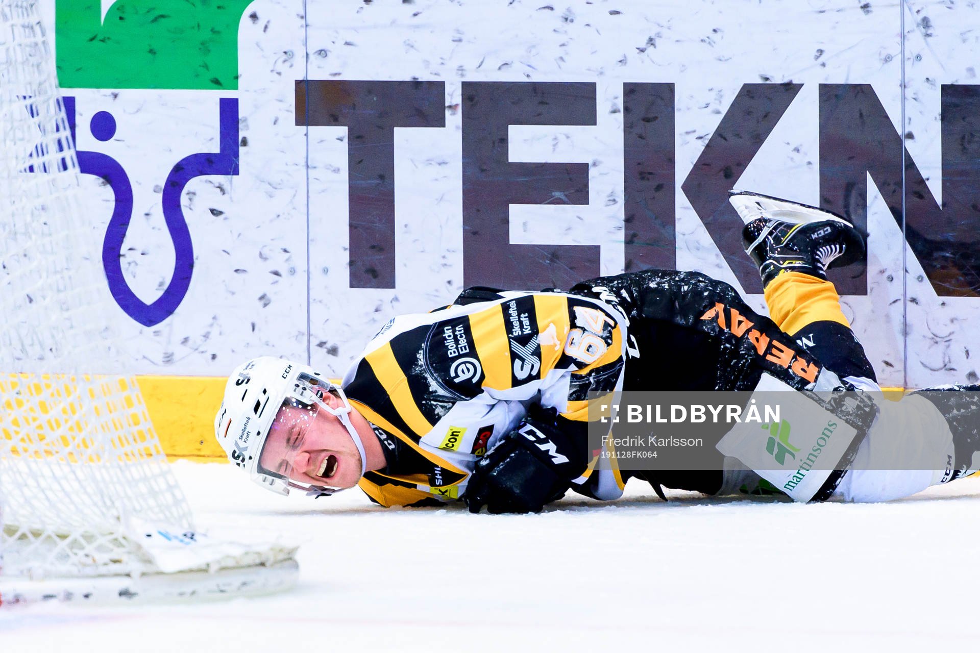 Skellefteås Jonathan Pudas  har ont