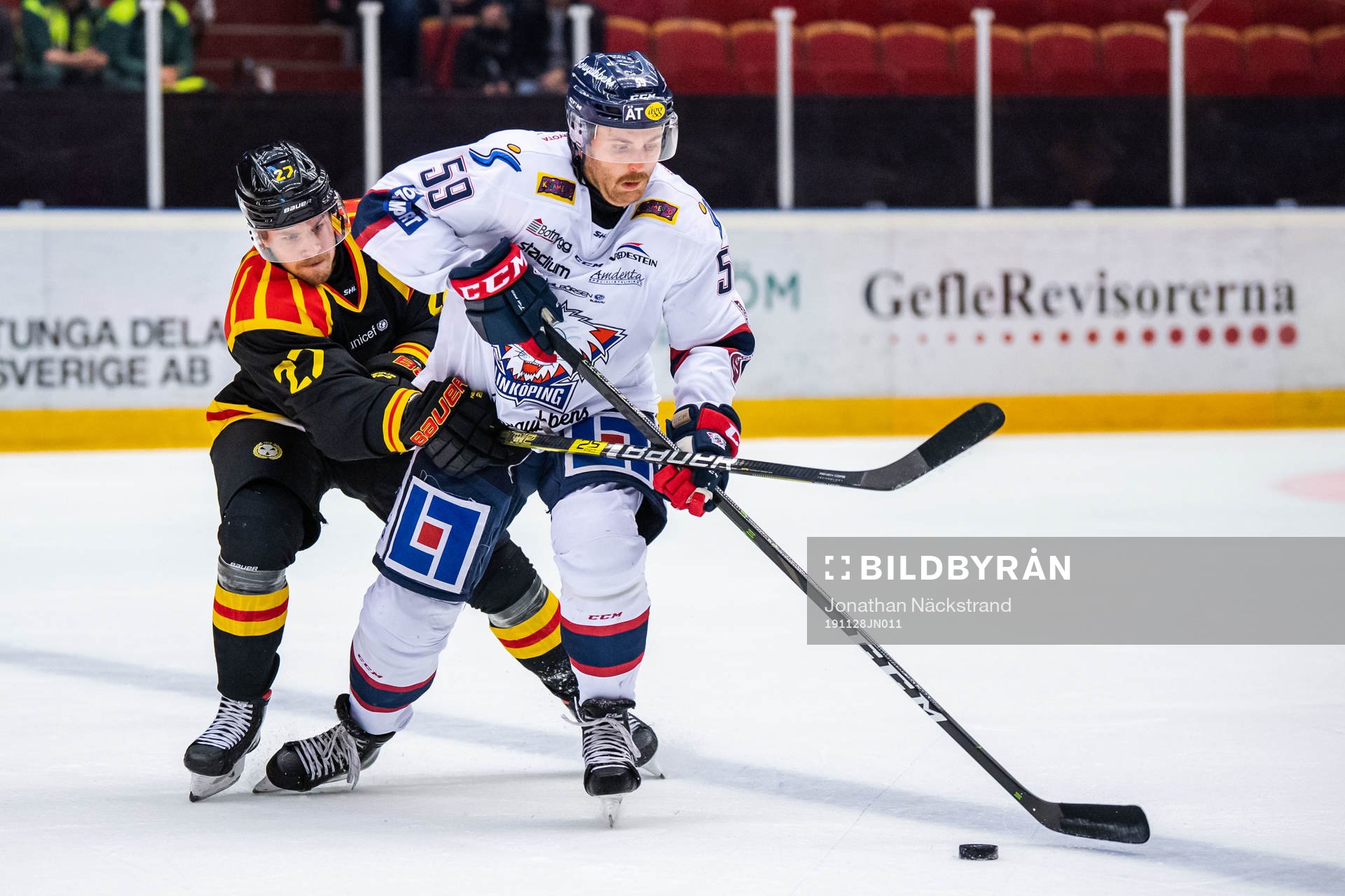 Brynäs William Alftberg och Linköpings Dan Pettersson