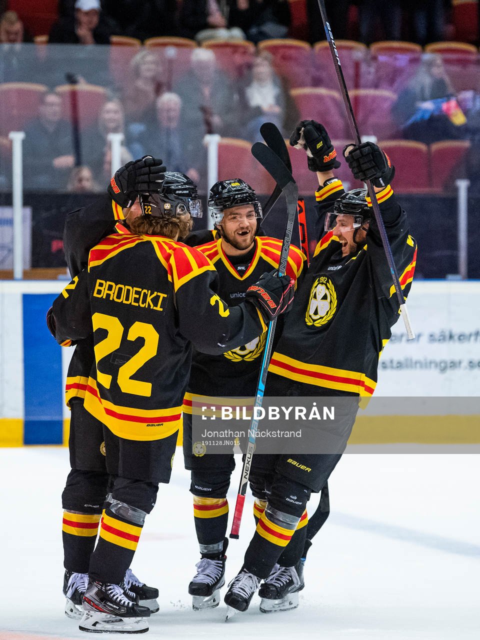 Brynäs Victor Söderström jublar
