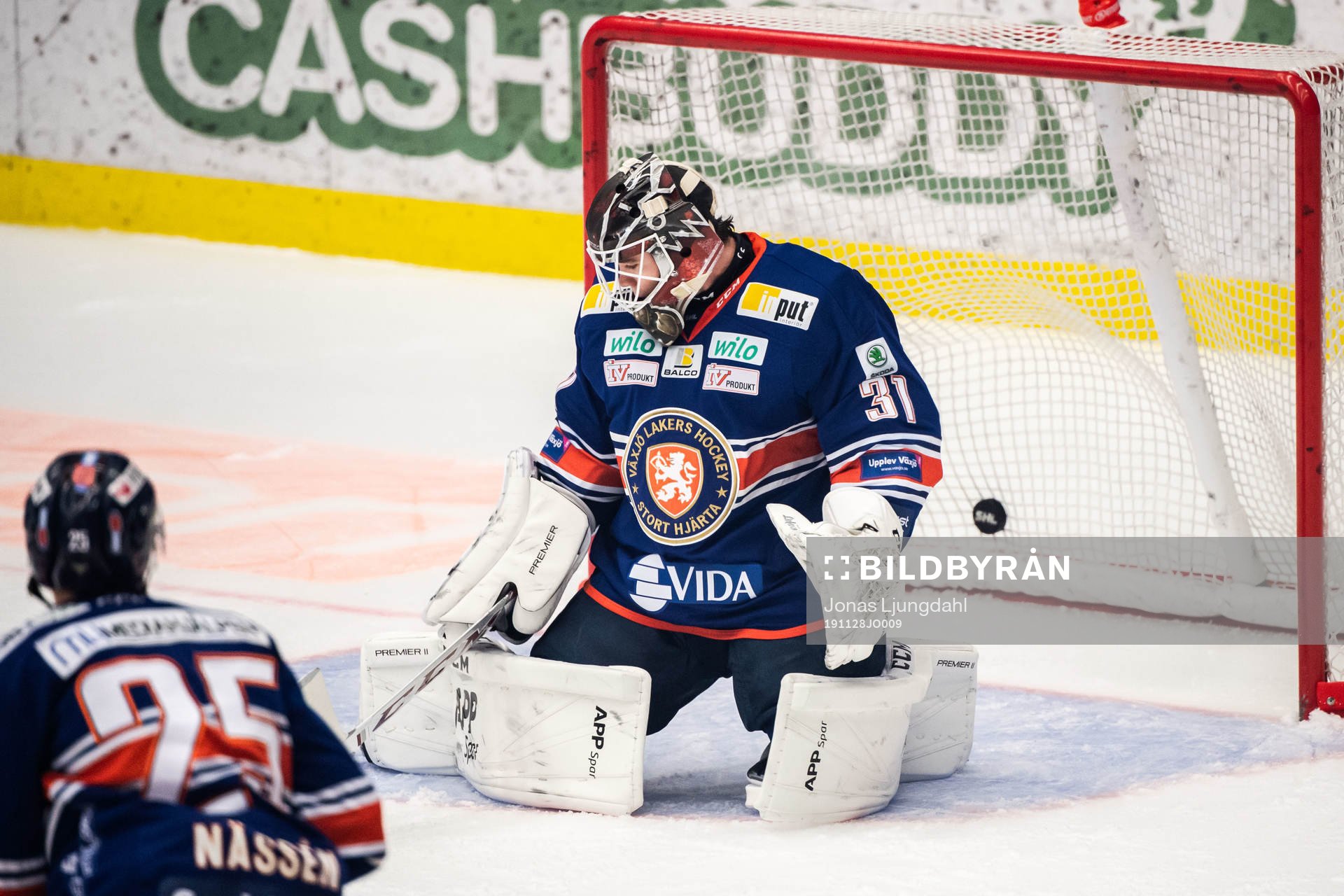 Växjös målvakt Erik Källgren släpper in 0-3