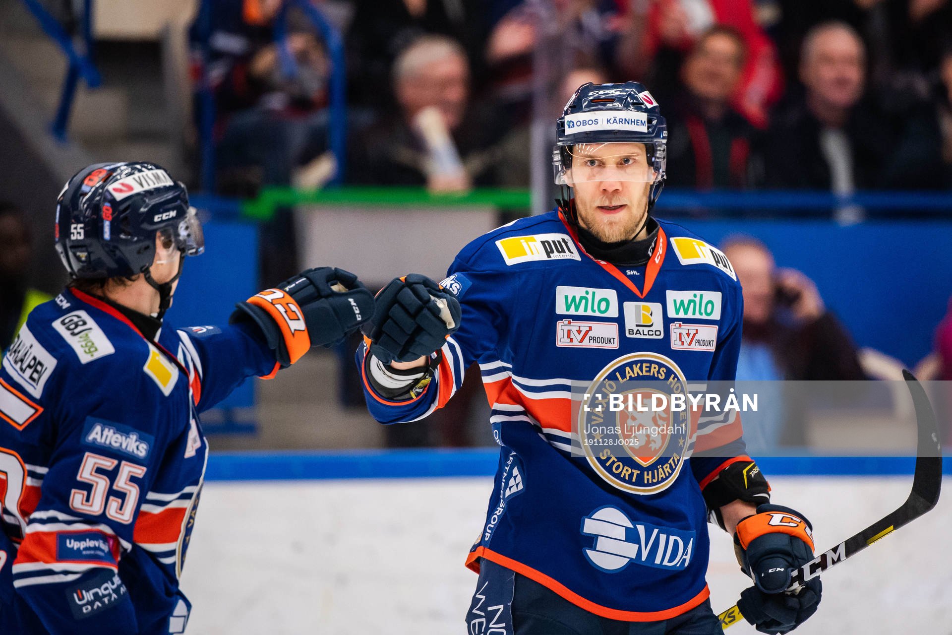 Växjös Ilari Melart jublar