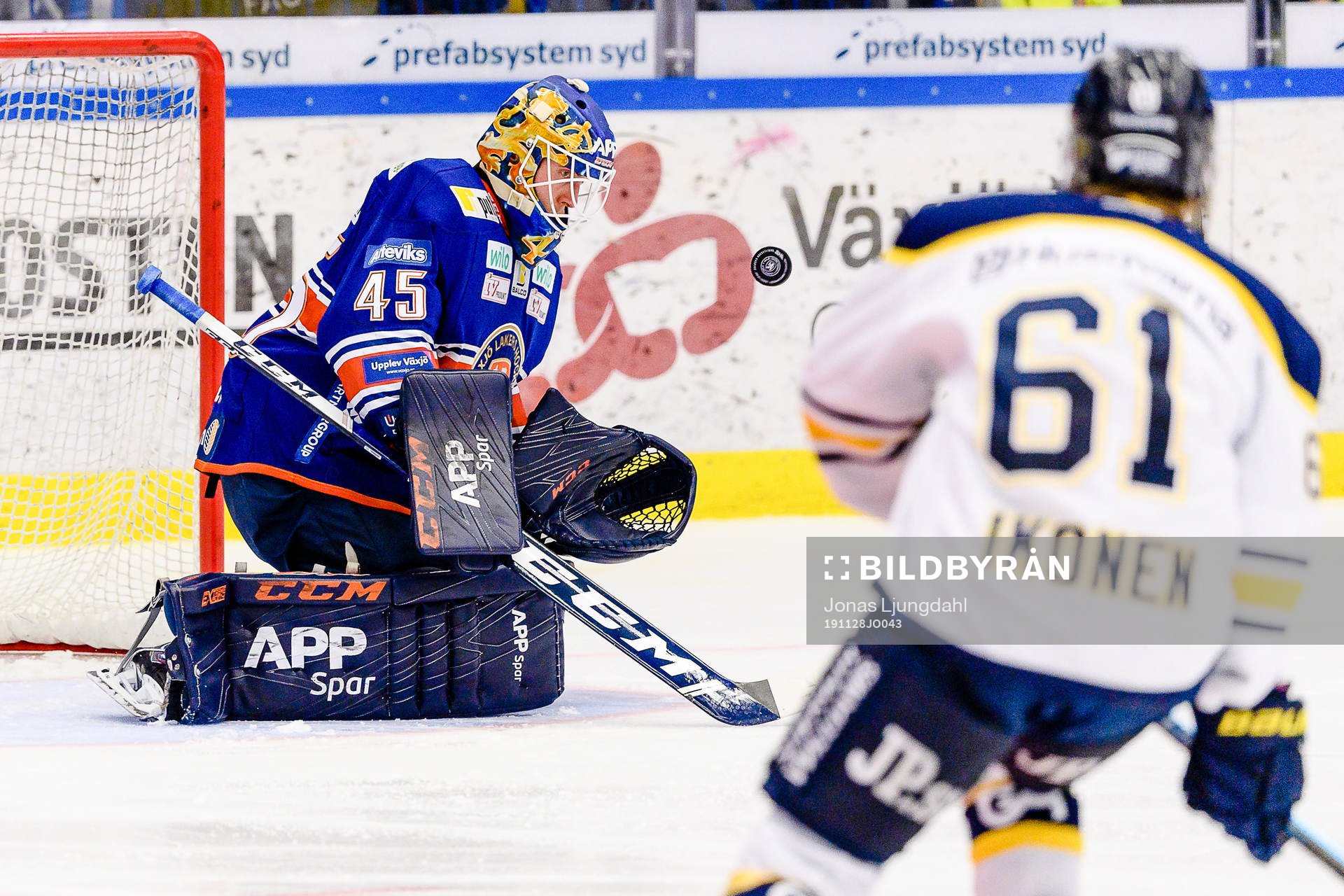 Växjös målvakt Viktor Andrén