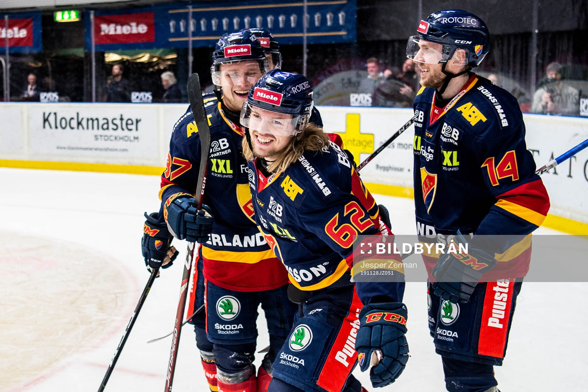 Djurgårdens Manuel Ågren jublar