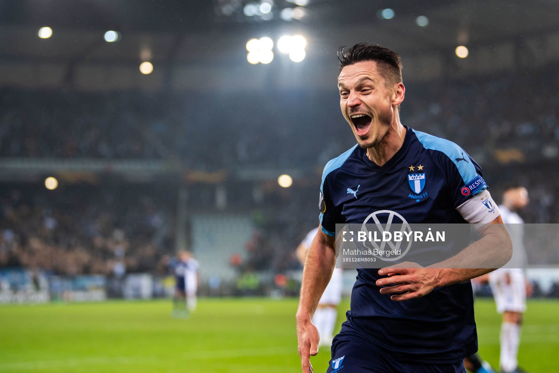 Markus Rosenberg of Malmö FF celebrates