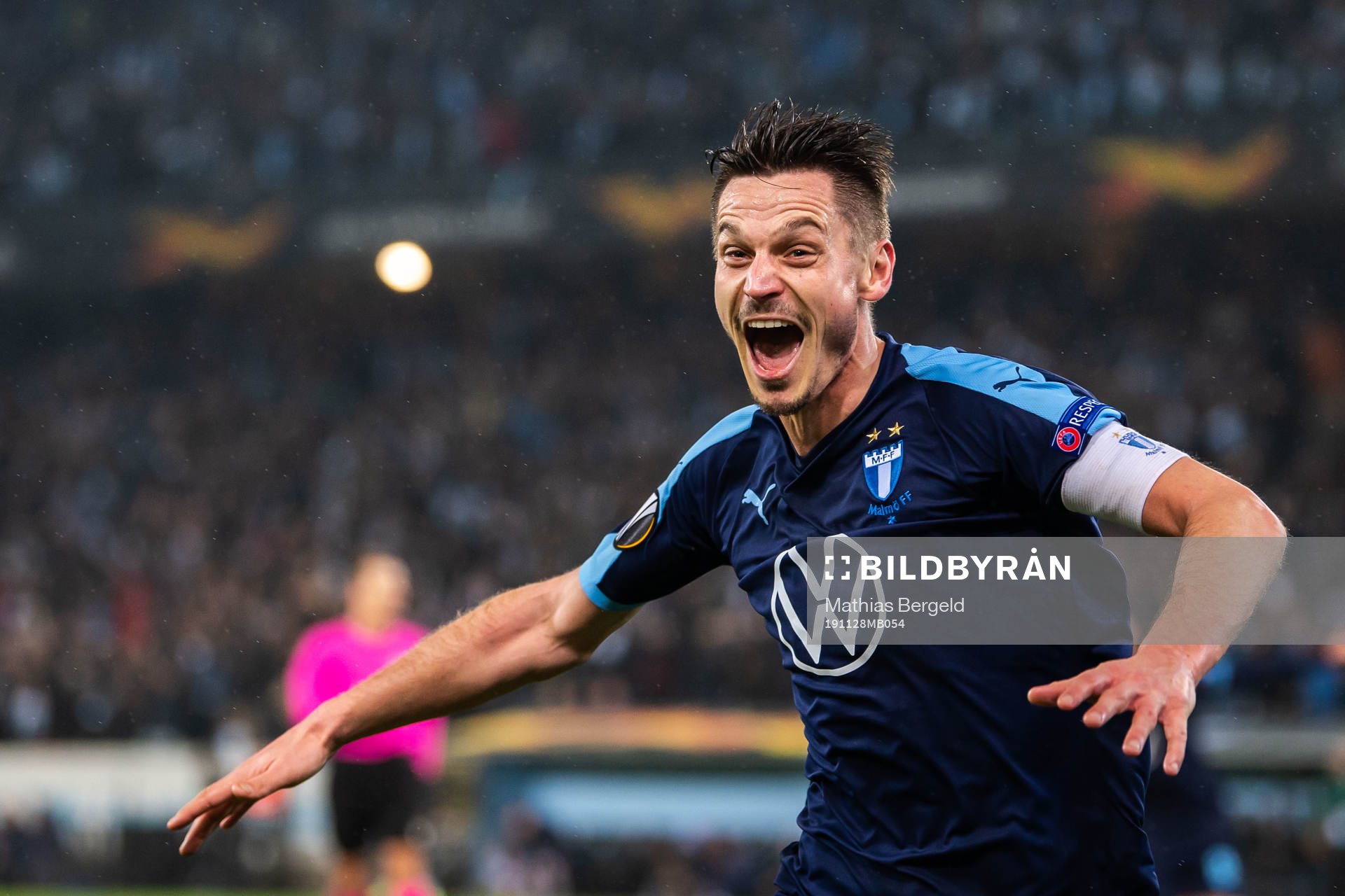 Markus Rosenberg of Malmö FF celebrates