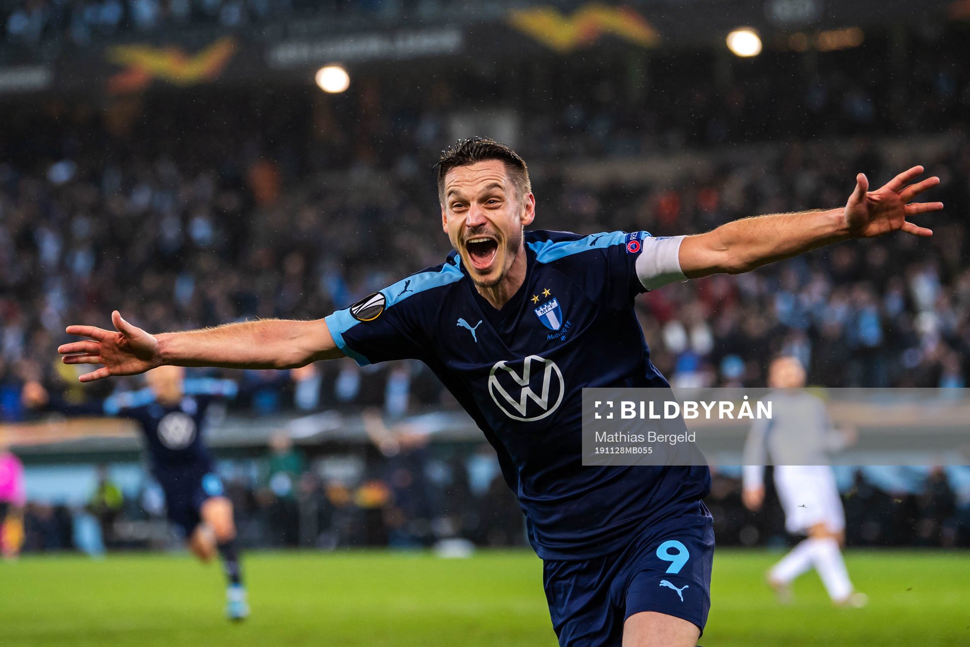 Markus Rosenberg of Malmö FF celebrates
