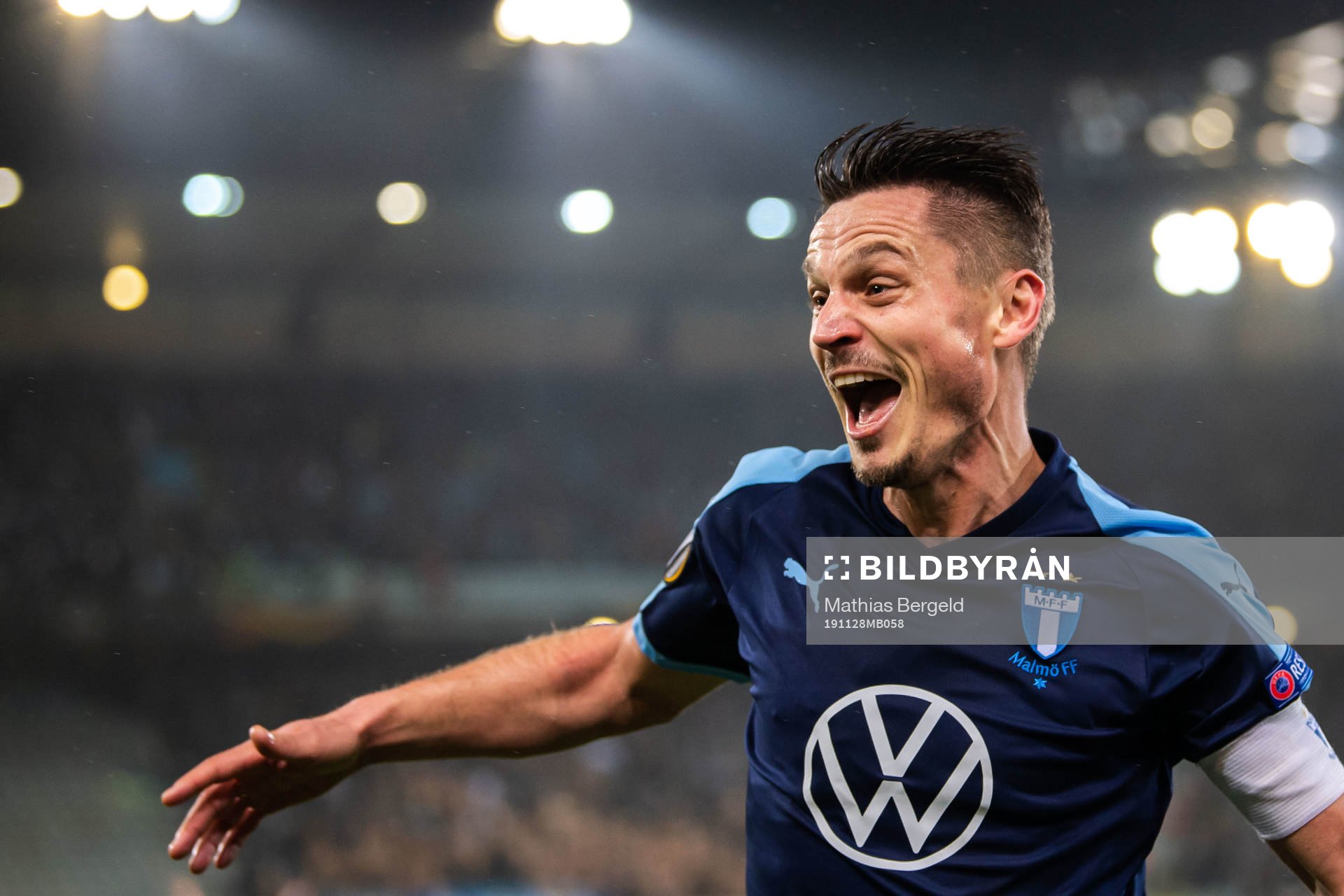 Markus Rosenberg of Malmö FF celebrates