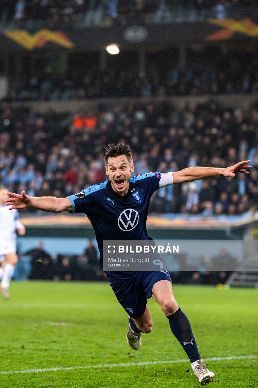 Markus Rosenberg of Malmö FF celebrates