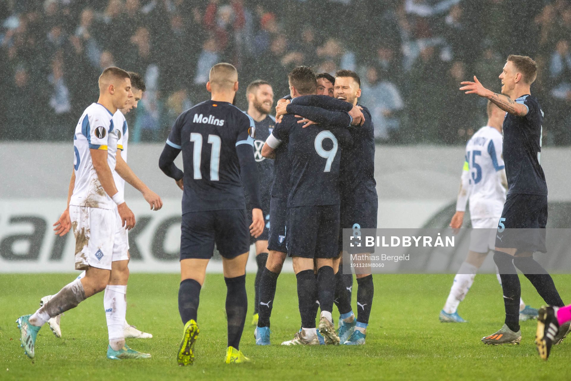 Players of Malmö FF celebrate