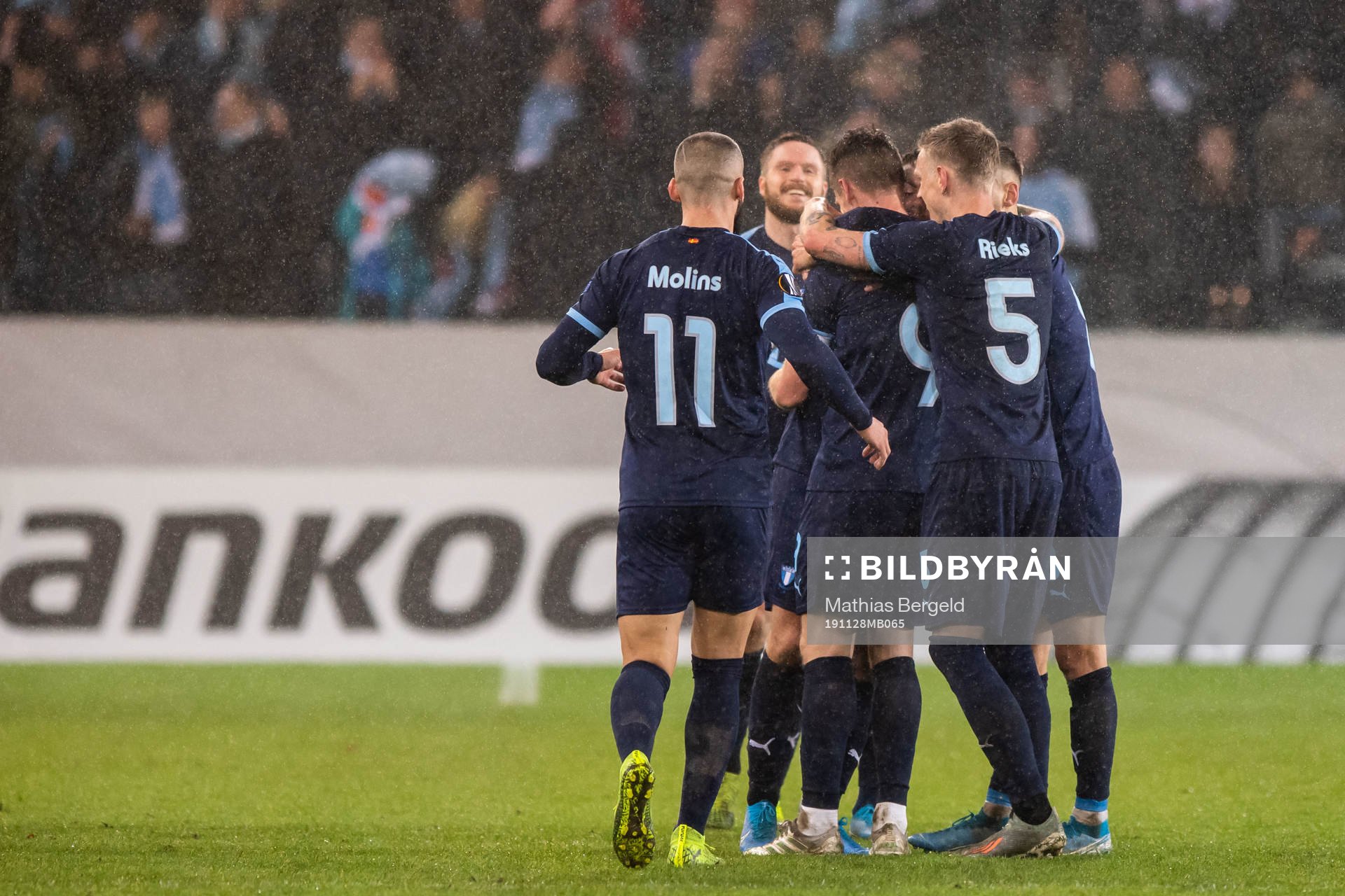 Players of Malmö FF celebrate