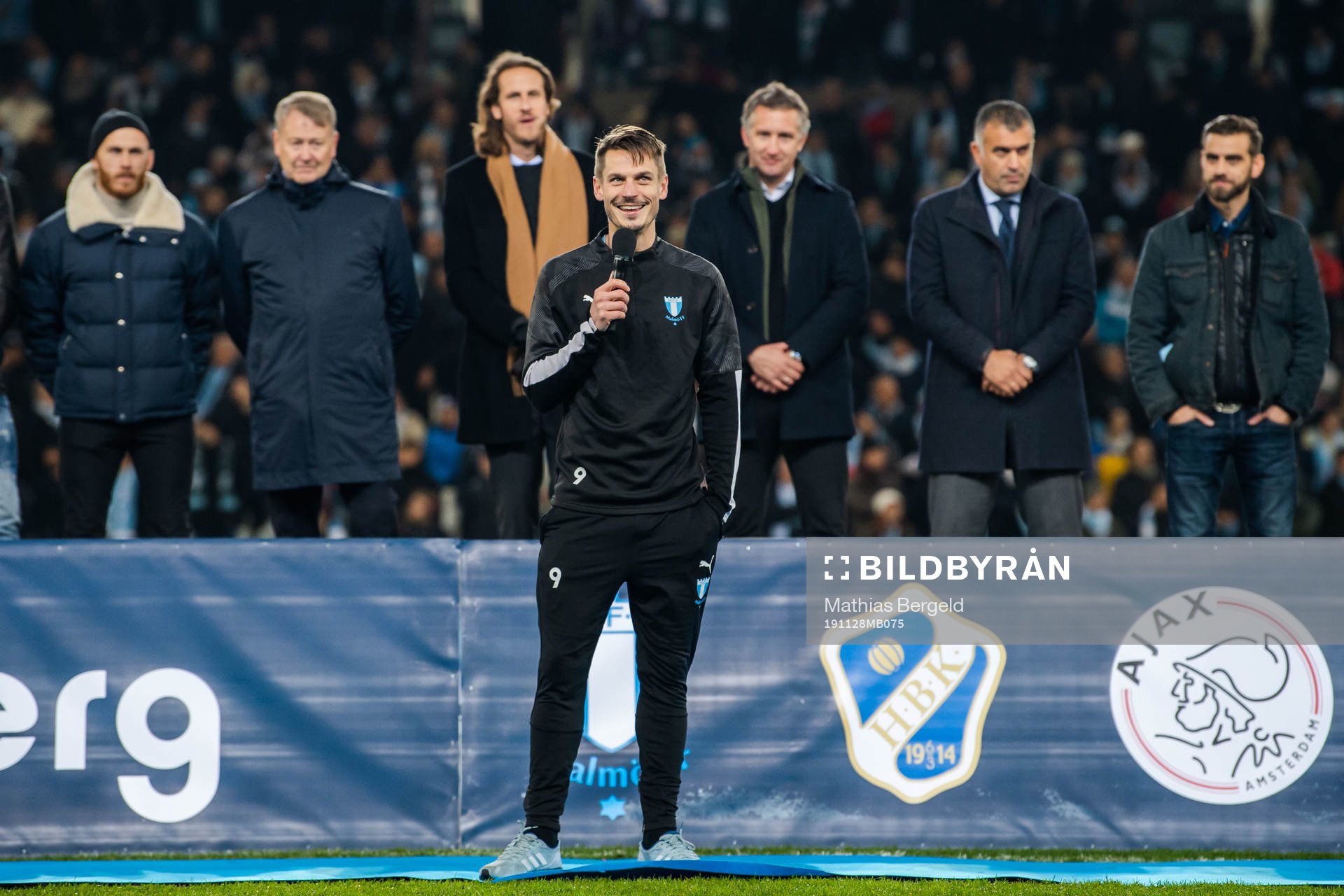 Markus Rosenberg of Malmö FF is honred