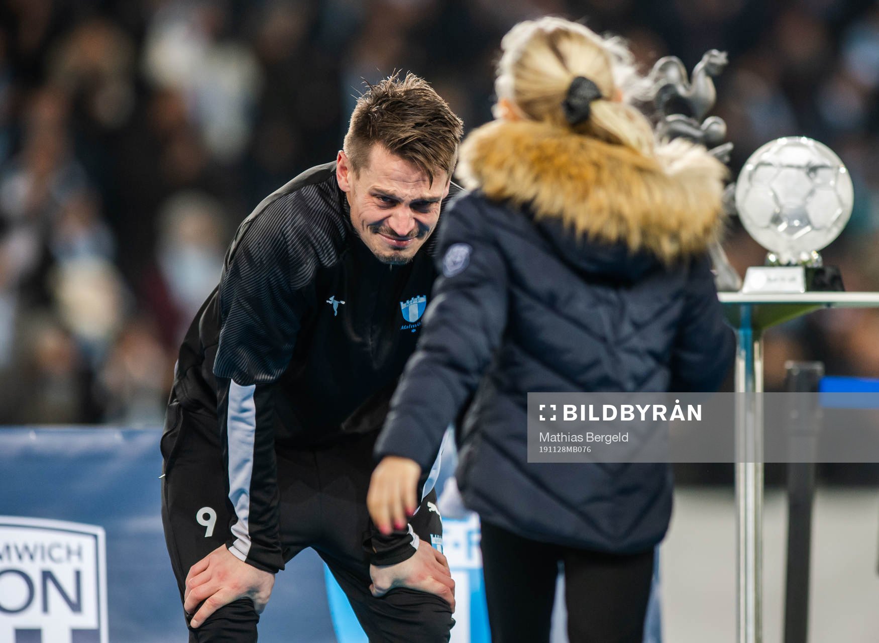 Markus Rosenberg of Malmö FF with his children