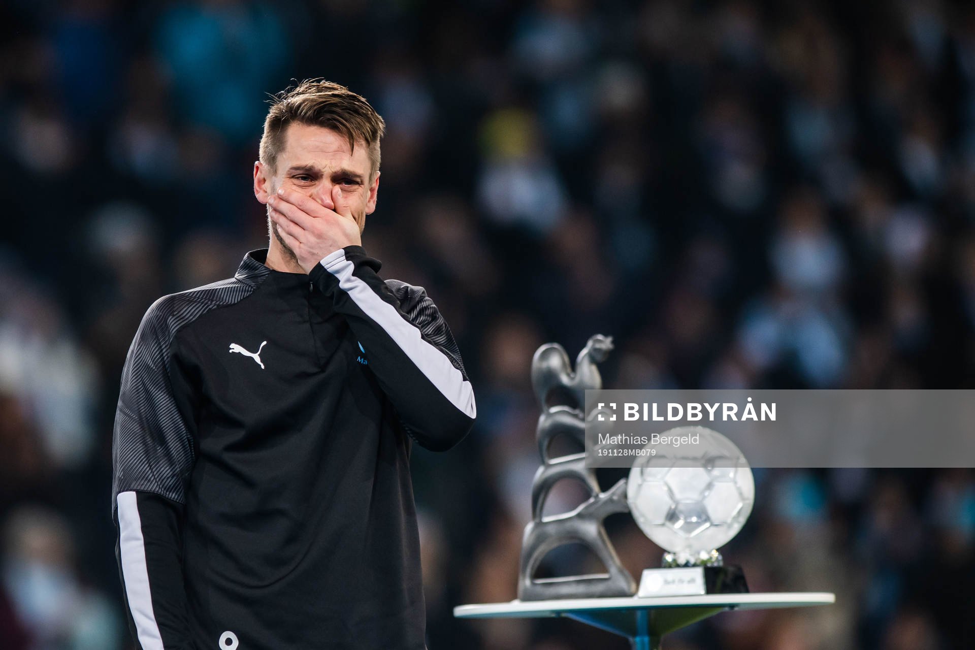 Markus Rosenberg of Malmö FF in tears