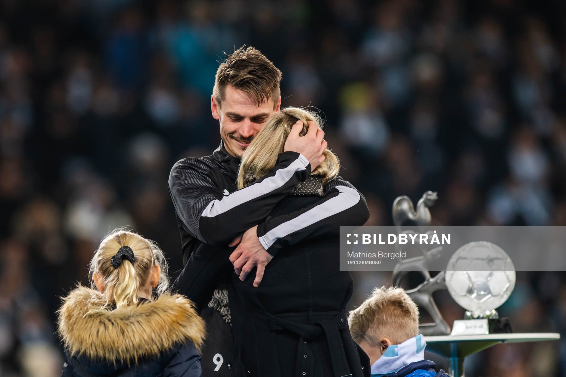 Markus Rosenberg of Malmö FF with wife Maria