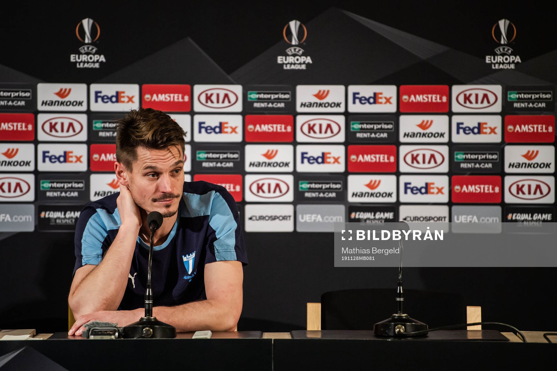 Markus Rosenberg of Malmö FF at a press conference