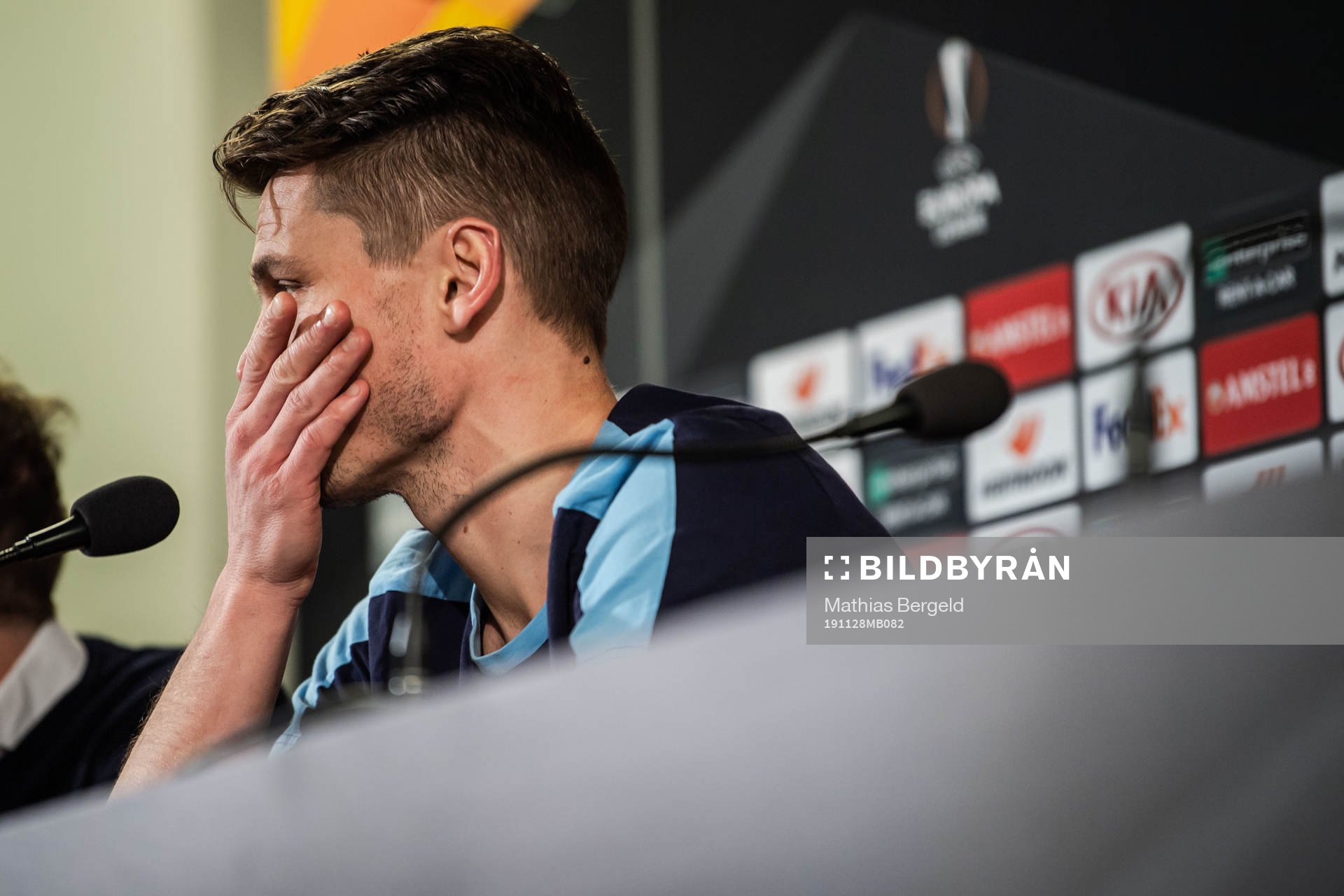 Markus Rosenberg of Malmö FF at a press conference