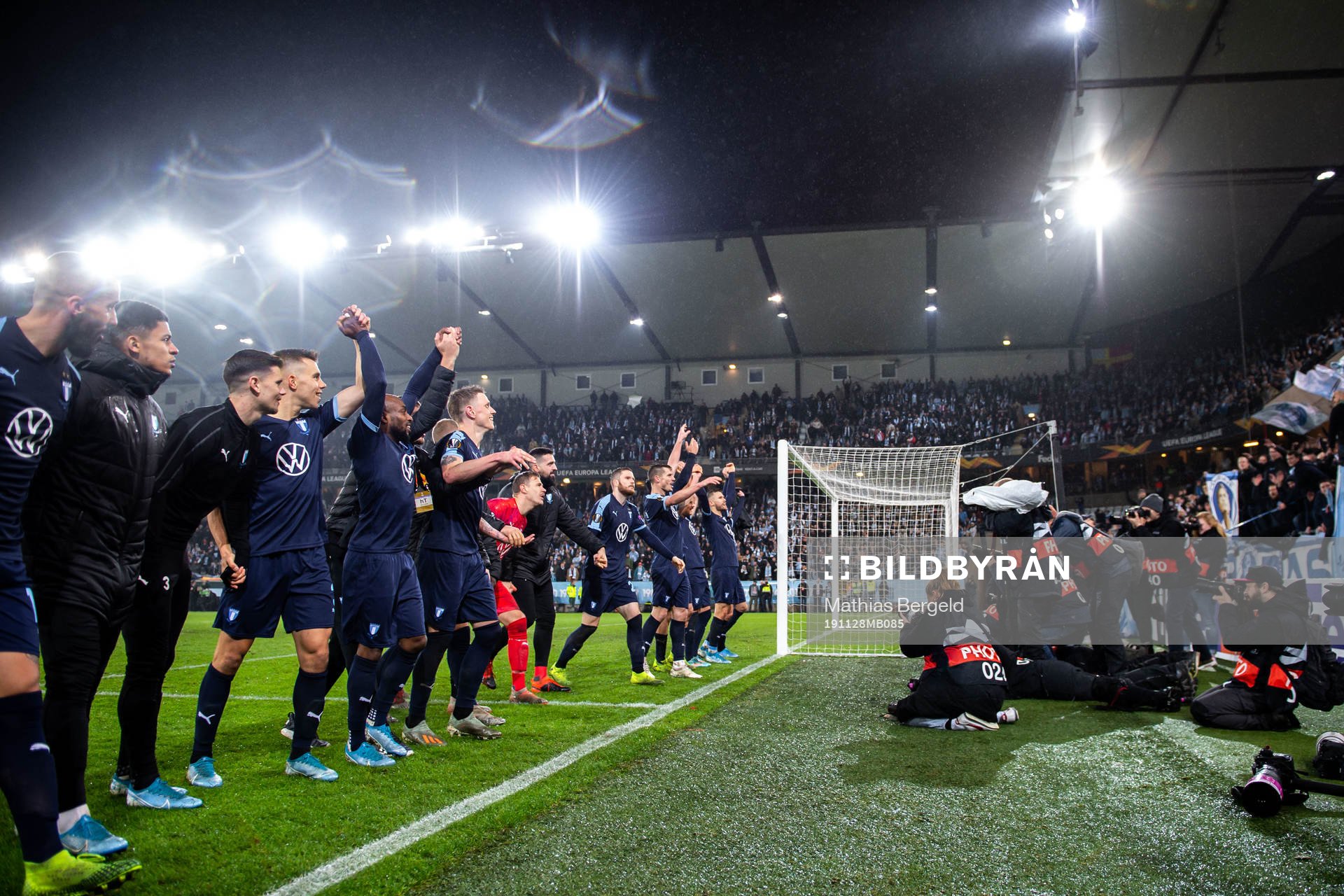Players of Malmö FF celebrate
