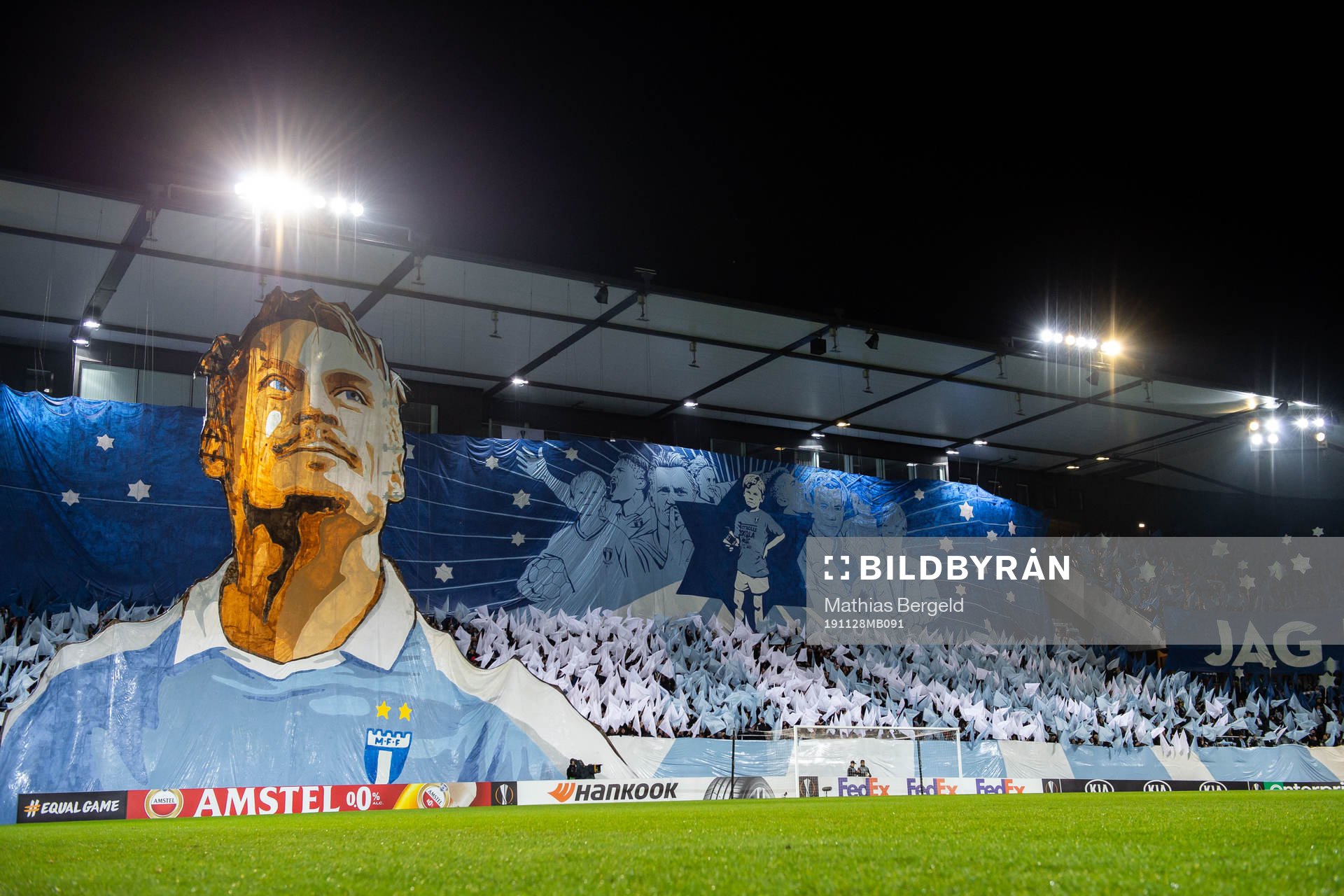 Tifo of Markus Rosenberg of Malmö FF