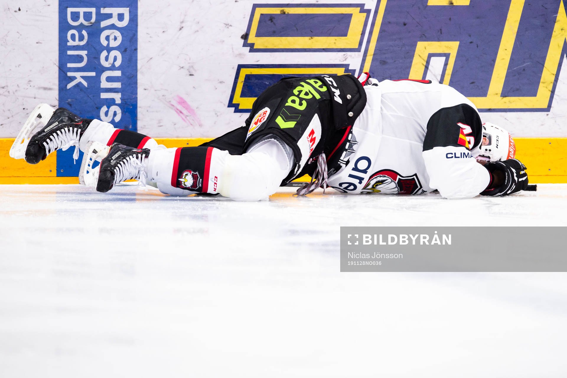 Malmö Redhawks Jesper Jensen har ont