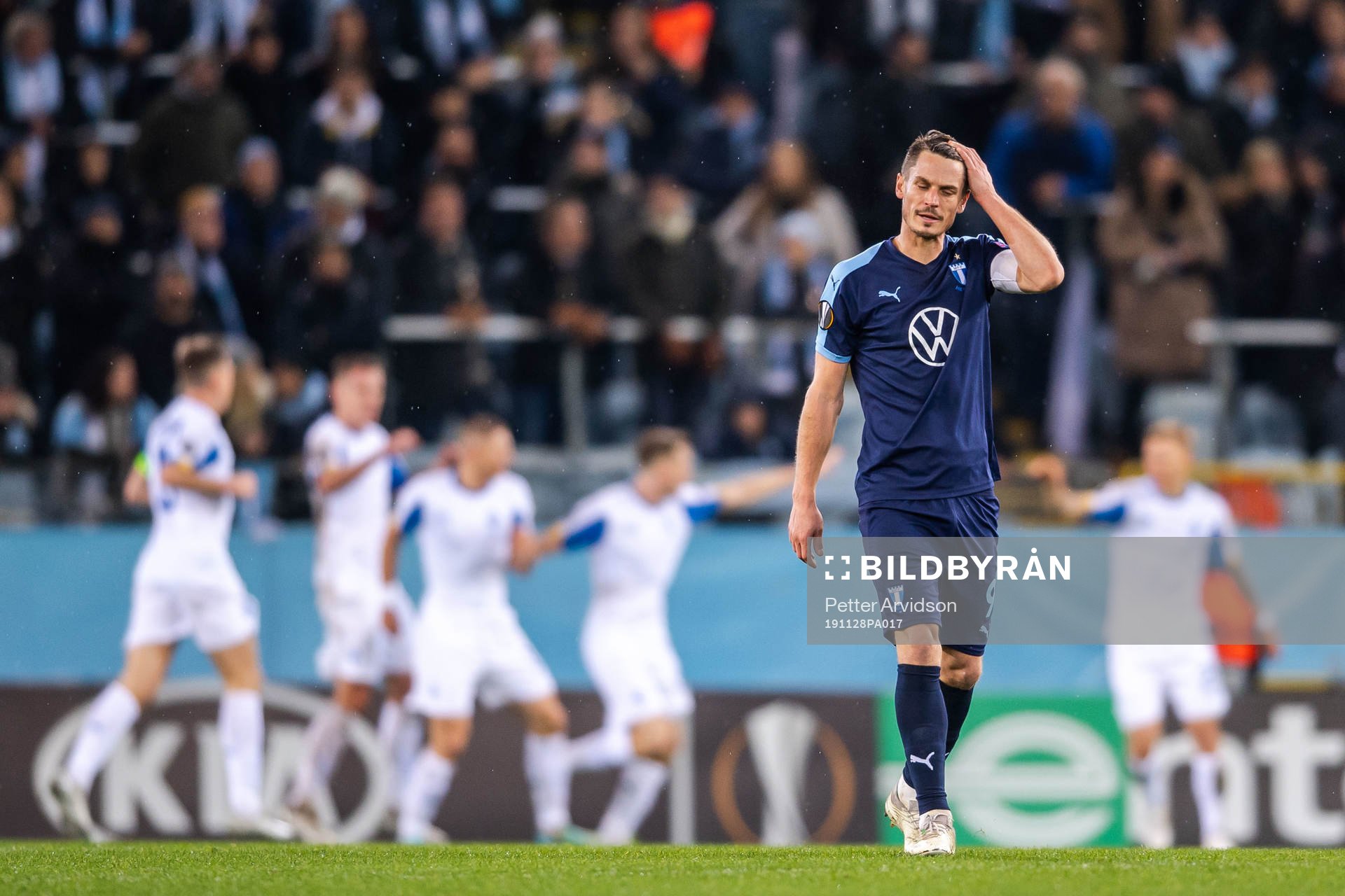 Markus Rosenberg of Malmö FF looks dejected