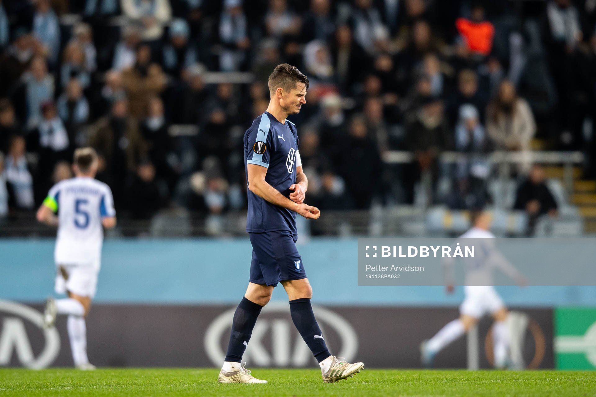 Markus Rosenberg of Malmö FF looks dejected