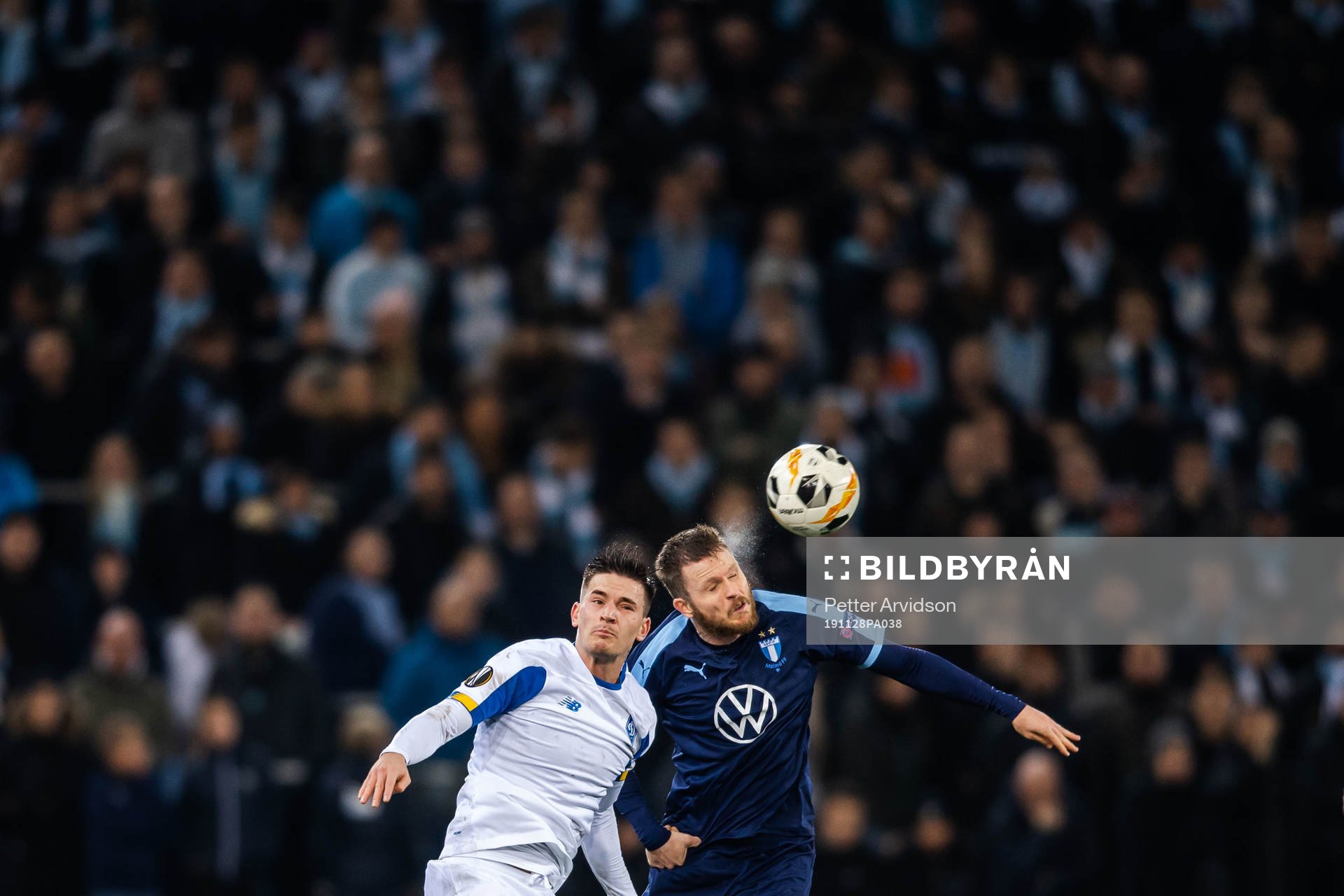 Benjamin Verbic of Dynamo Kiev and Lasse Nielsen of Malmö