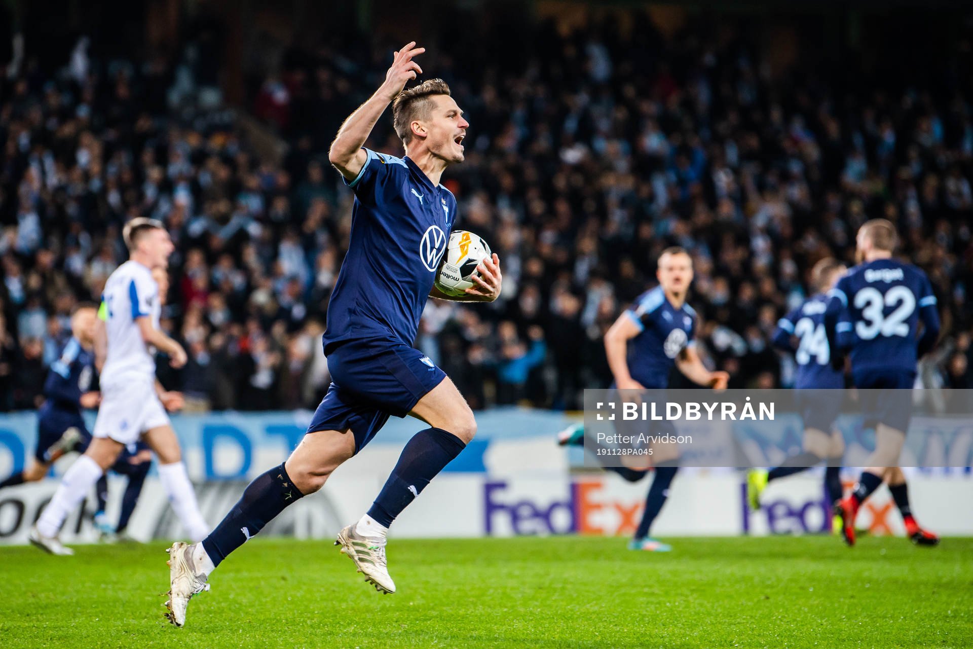 Markus Rosenberg of Malmö FF celebrates