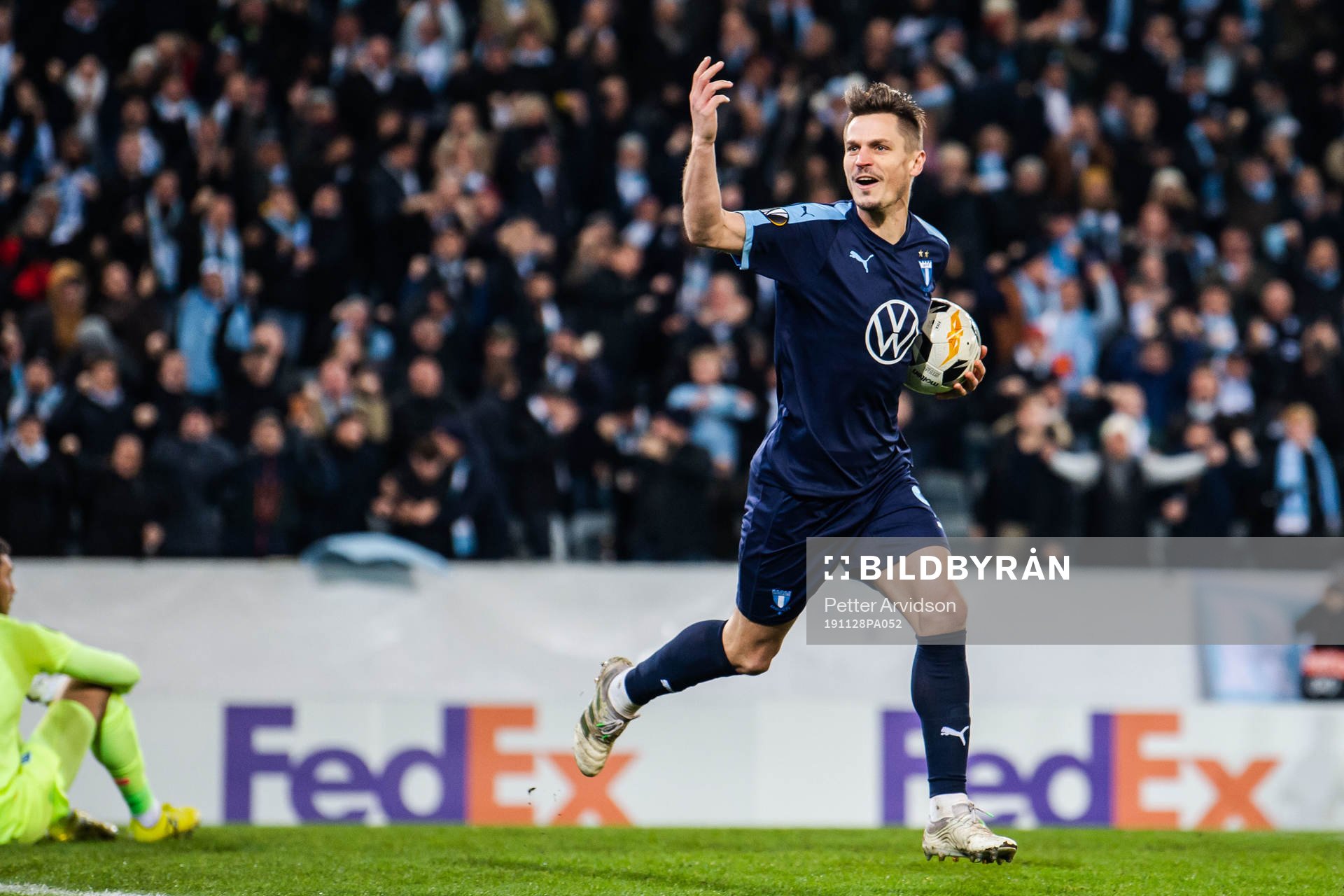 Markus Rosenberg of Malmö FF celebrates