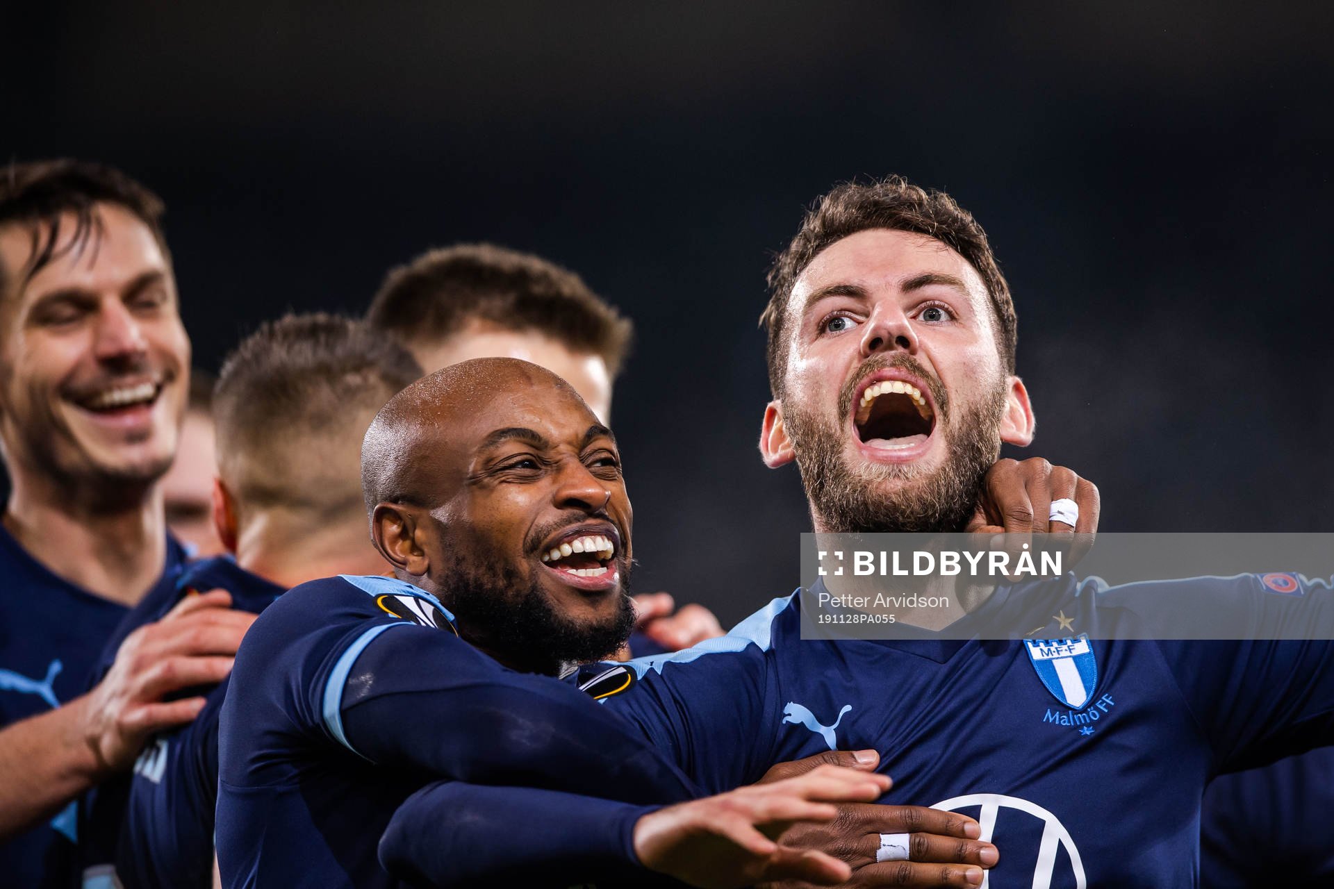 Erdal Rakip of Malmö FF celebrates